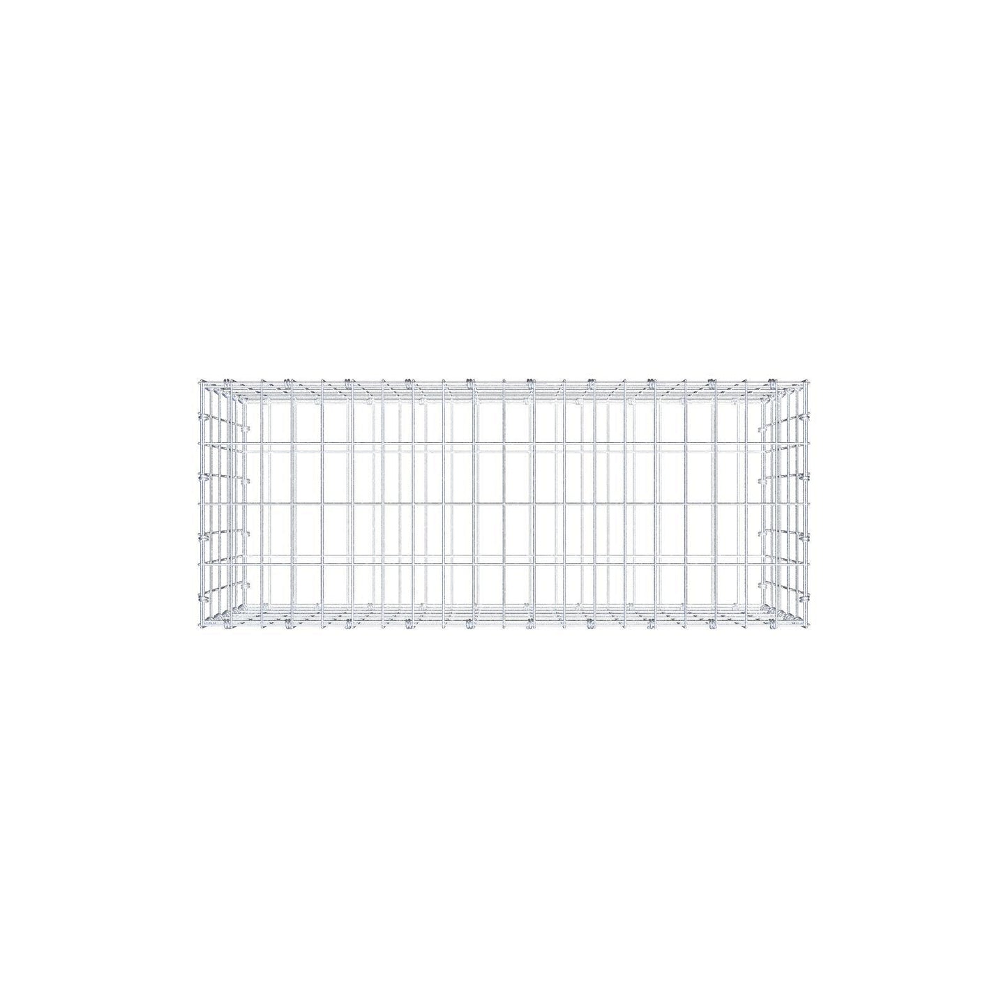 Gabion 100 cm x 50 cm x 40 cm (L x H x D), maskstorlek 5 x 10 cm, spiralring