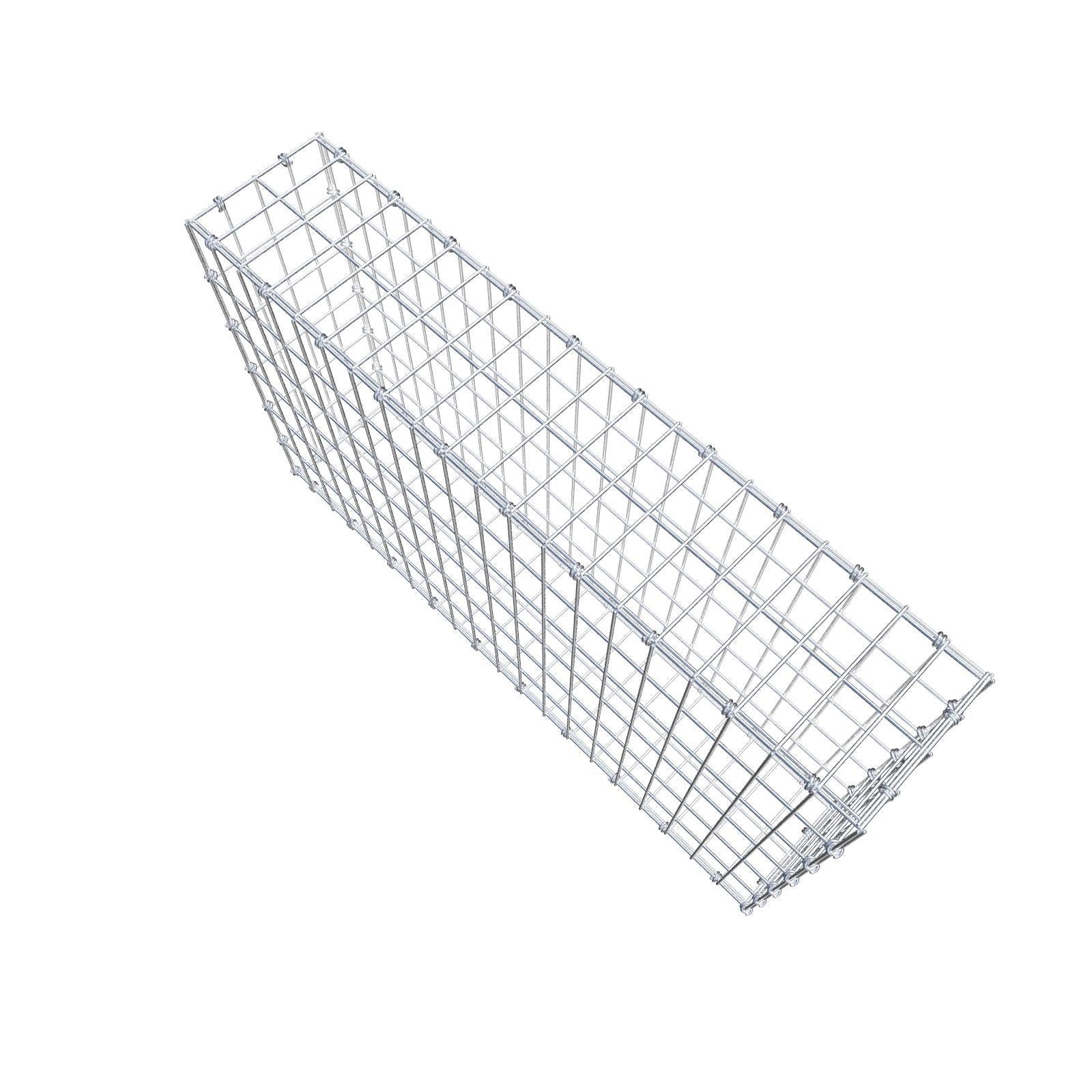 Schanskorf 100 cm x 60 cm x 20 cm (L x H x D), maaswijdte 5 x 10 cm, spiraalring