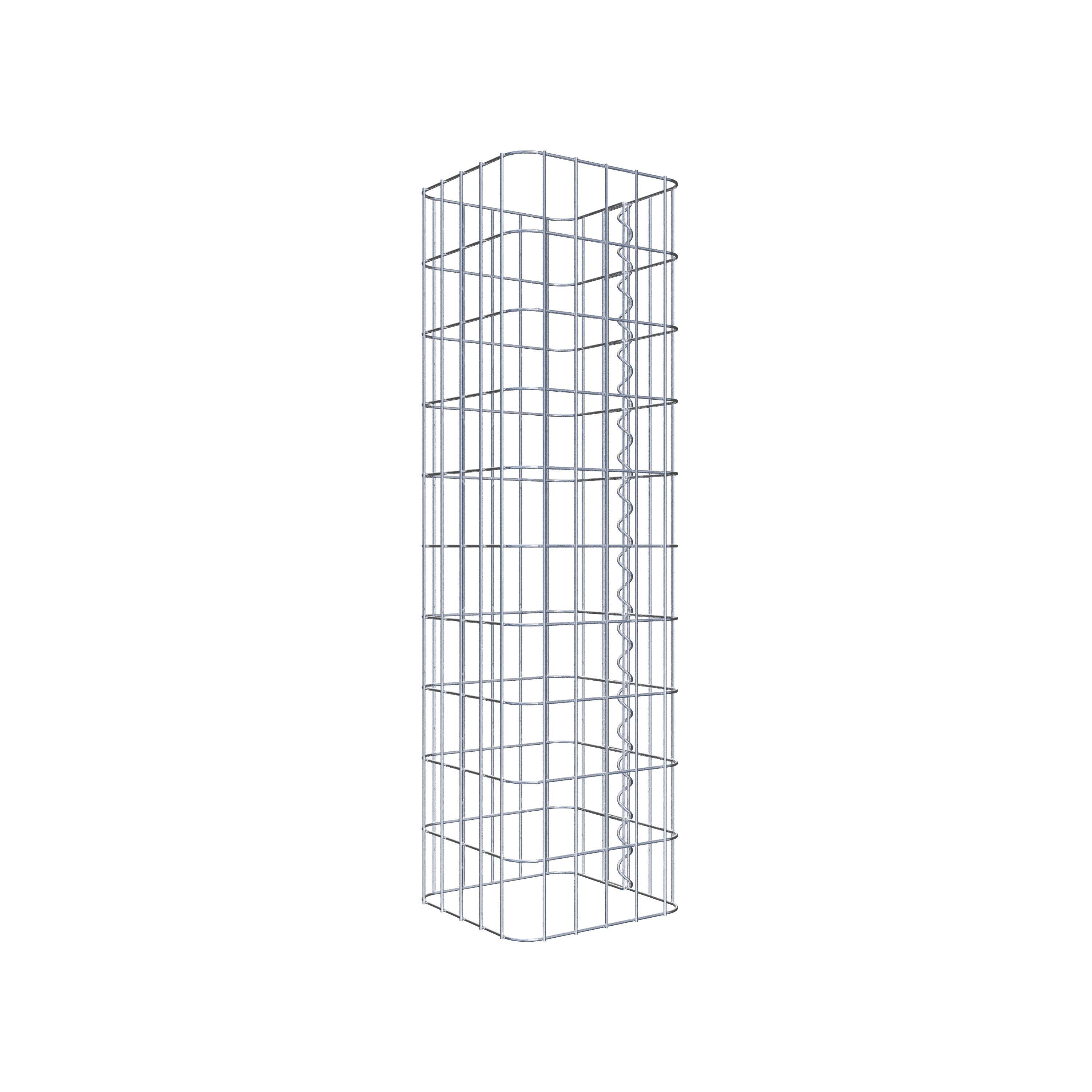 Gabion column 27 x 27 cm, MW 5 x 10 cm square