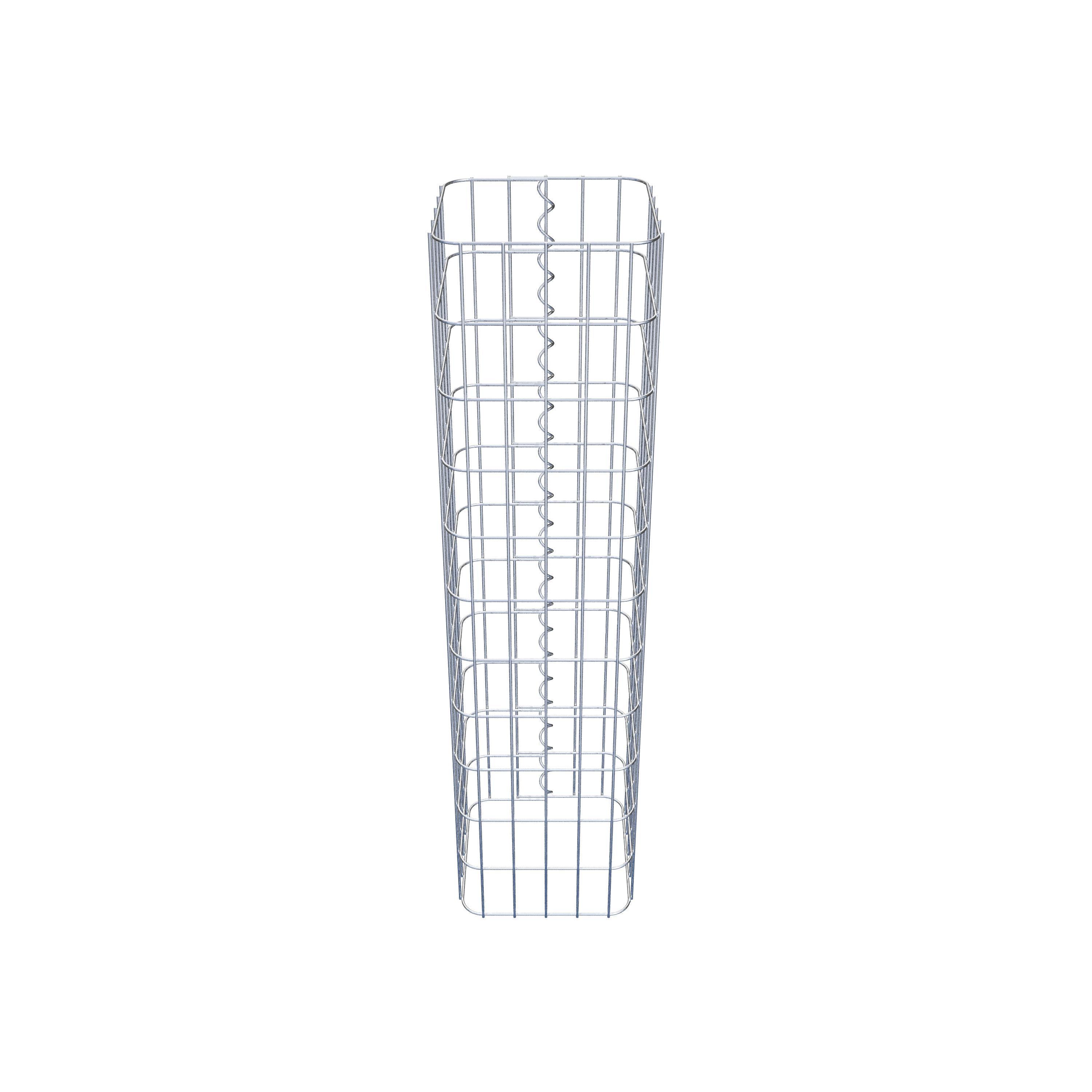 Gabion column 27 x 27 cm, MW 5 x 10 cm square