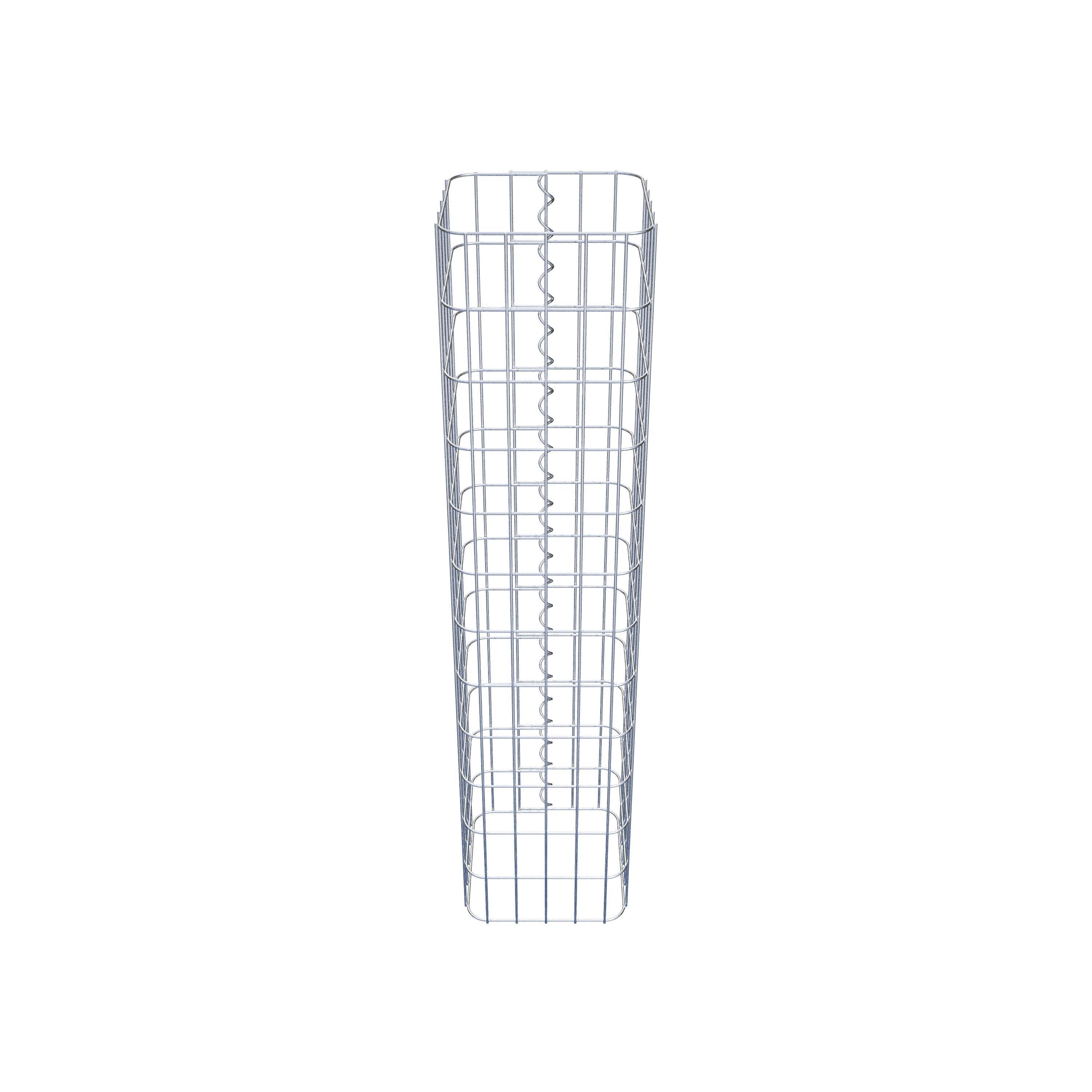 Gabion column 27 x 27 cm, MW 5 x 10 cm square