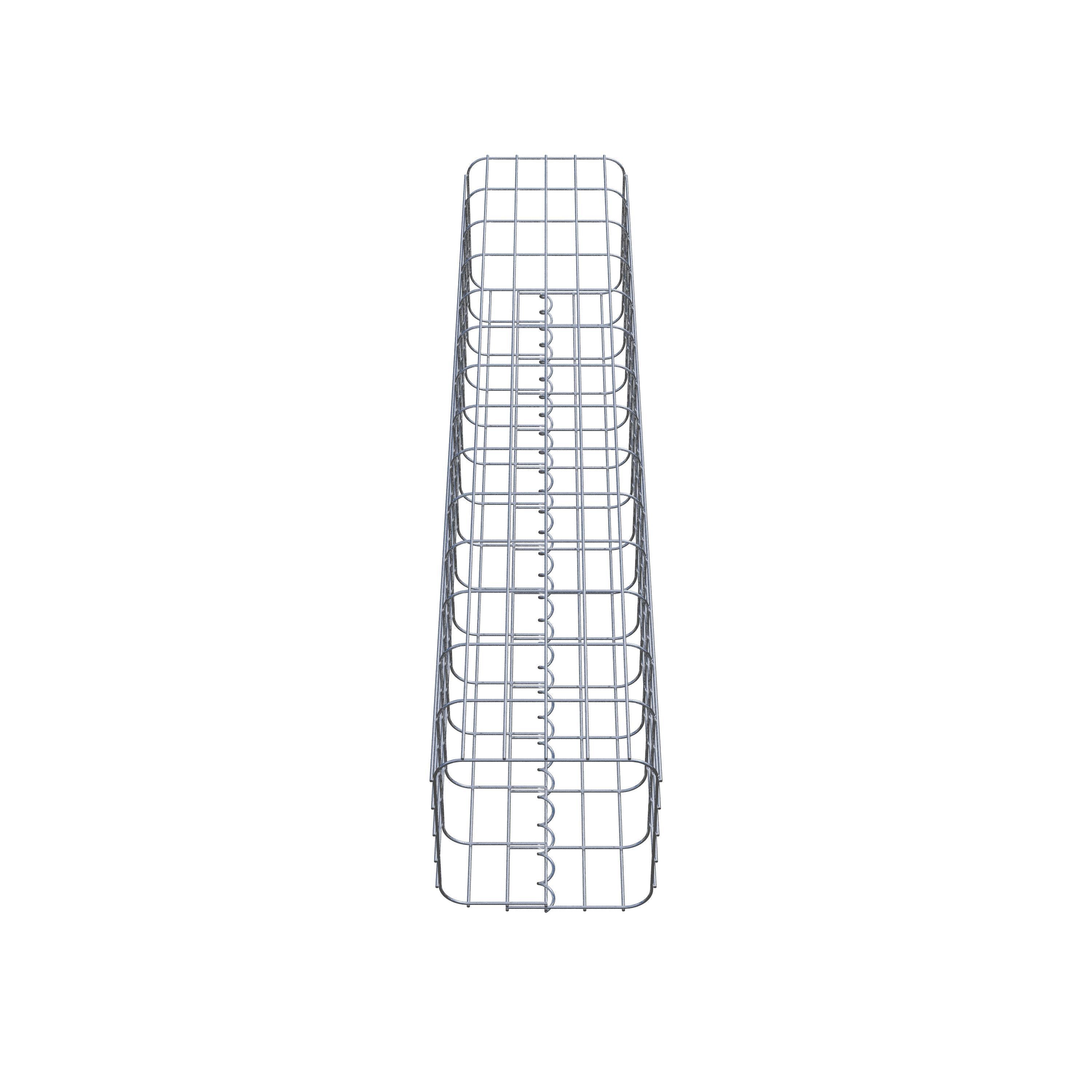 Gabion column 27 x 27 cm, MW 5 x 10 cm square