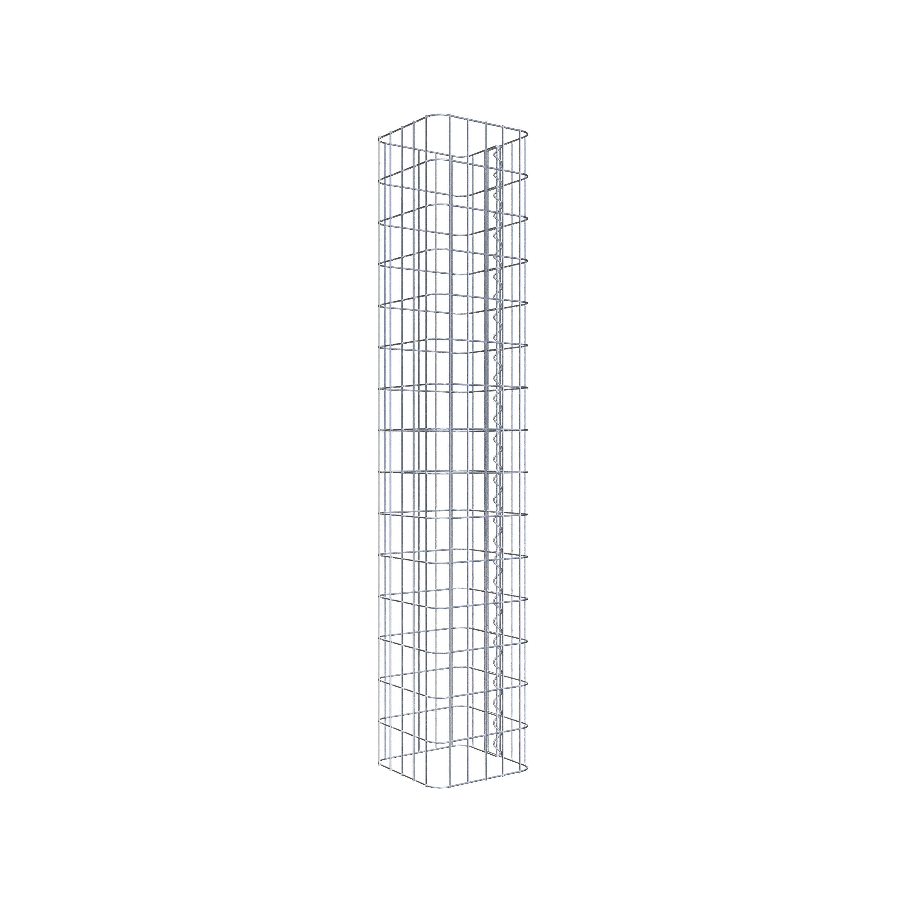 Gabion column 27 x 27 cm, MW 5 x 10 cm square
