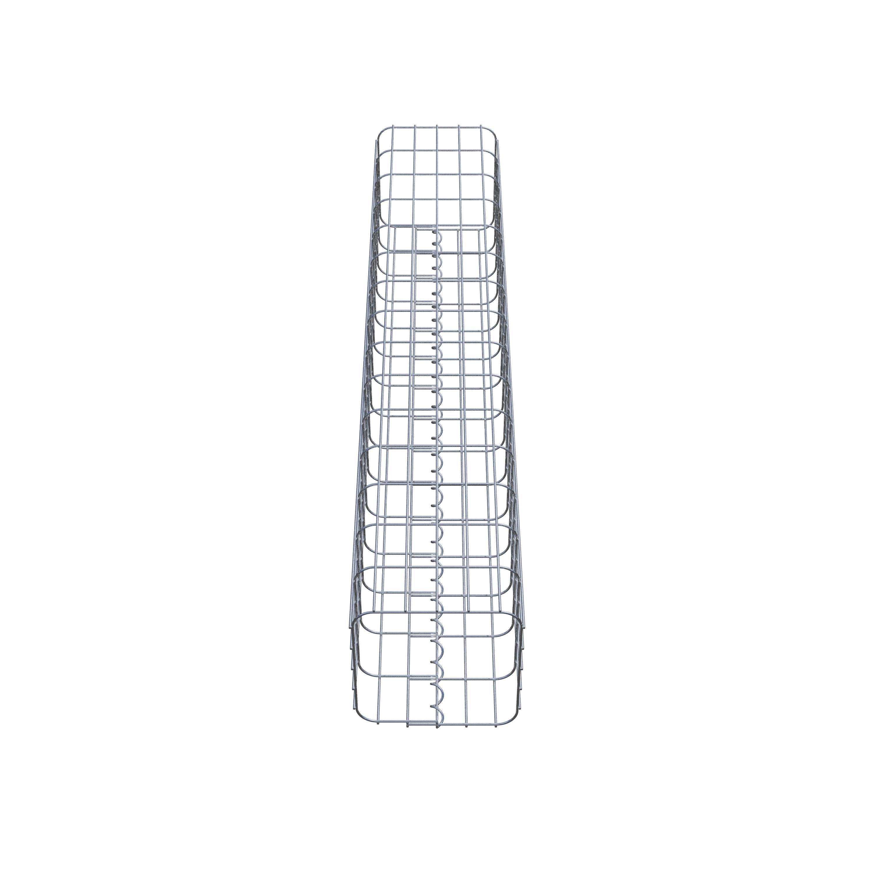 Gabion column 27 x 27 cm, MW 5 x 10 cm square