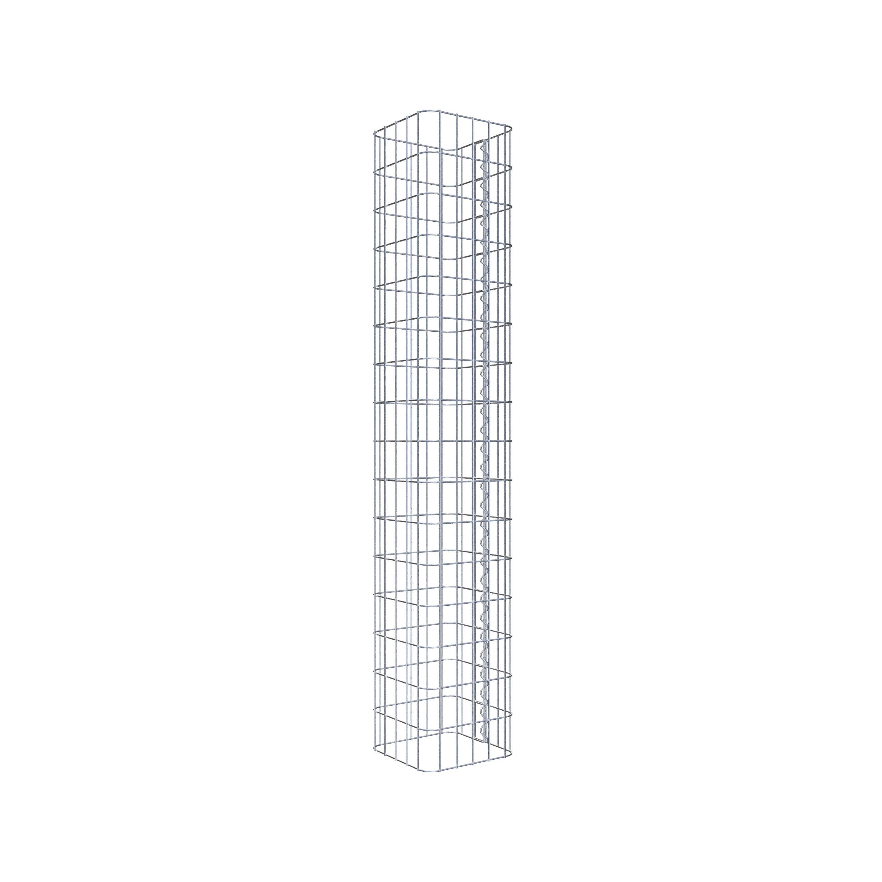 Gabion column 27 x 27 cm, MW 5 x 10 cm square