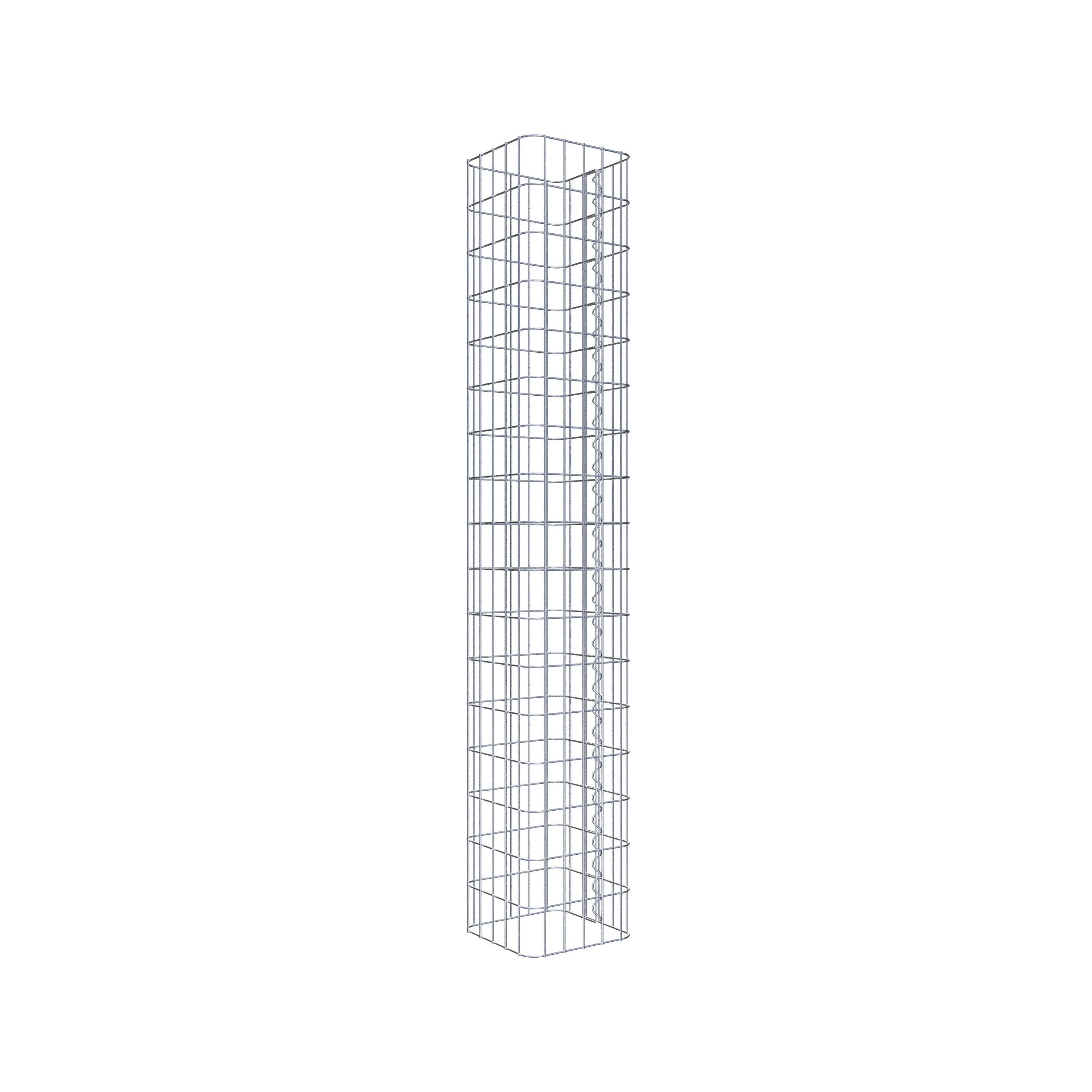 Gabion column 27 x 27 cm, MW 5 x 10 cm square