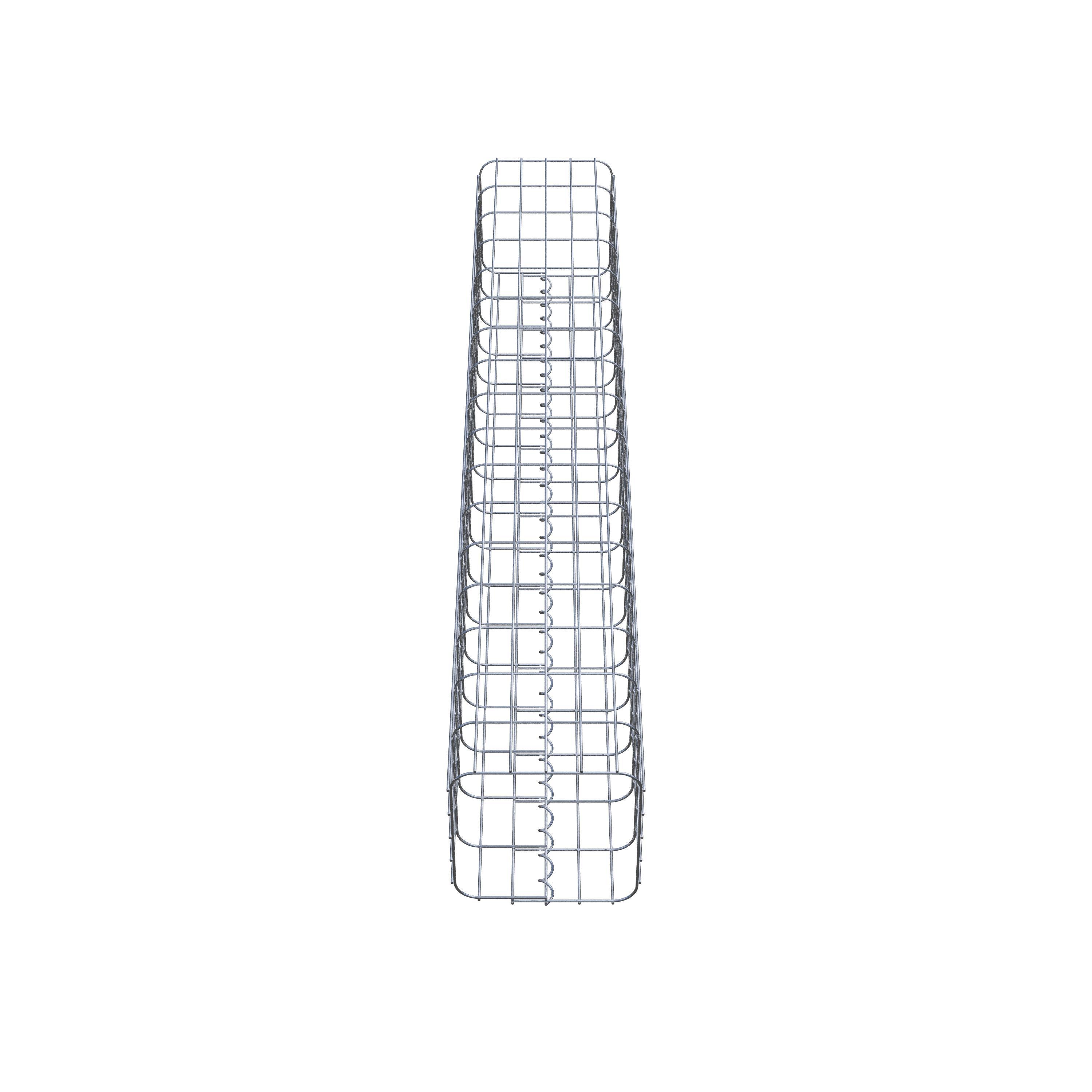 Gabion column 27 x 27 cm, MW 5 x 10 cm square