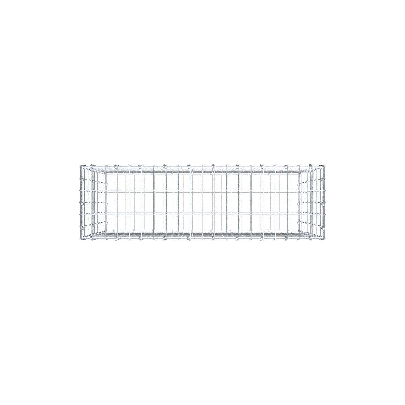 Gabion 100 cm x 80 cm x 30 cm (L x H x D), mesh size 5 x 10 cm, spiral ring