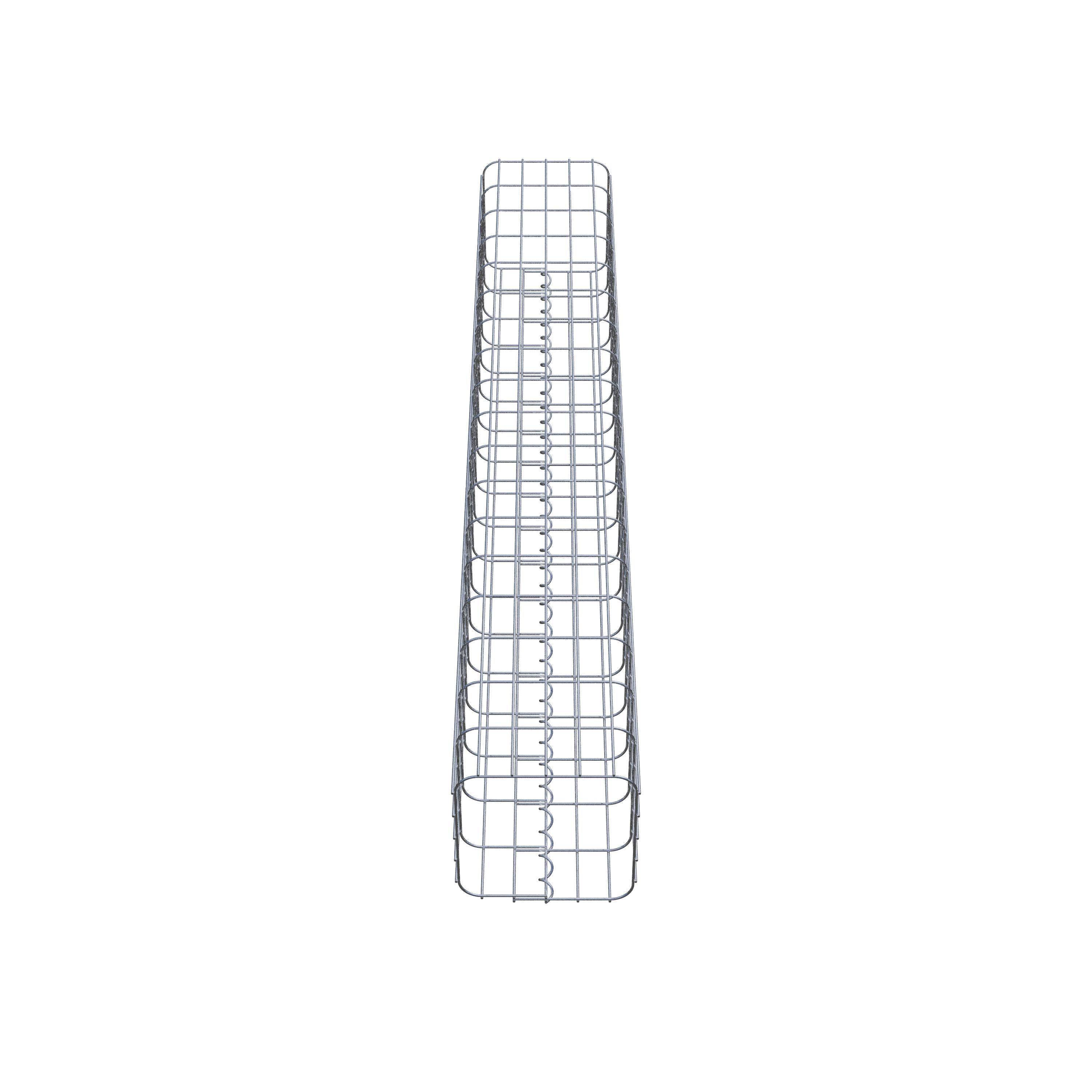Gabion column 27 x 27 cm, MW 5 x 10 cm square