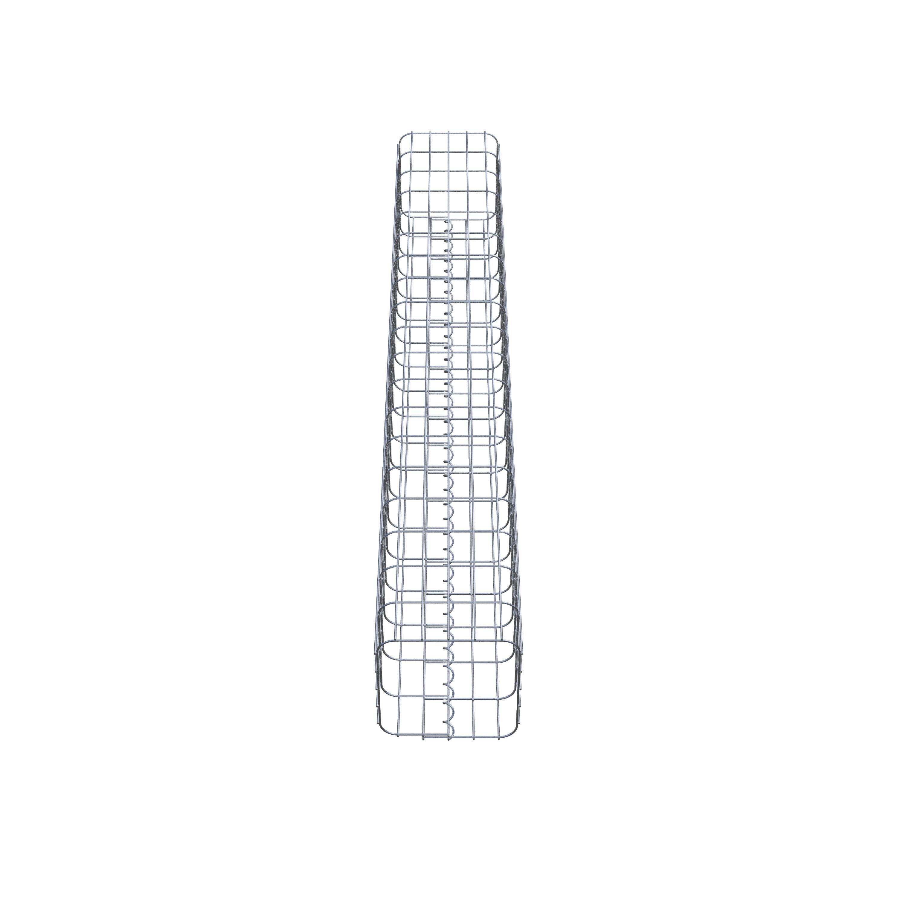 Gabion column 27 x 27 cm, MW 5 x 10 cm square