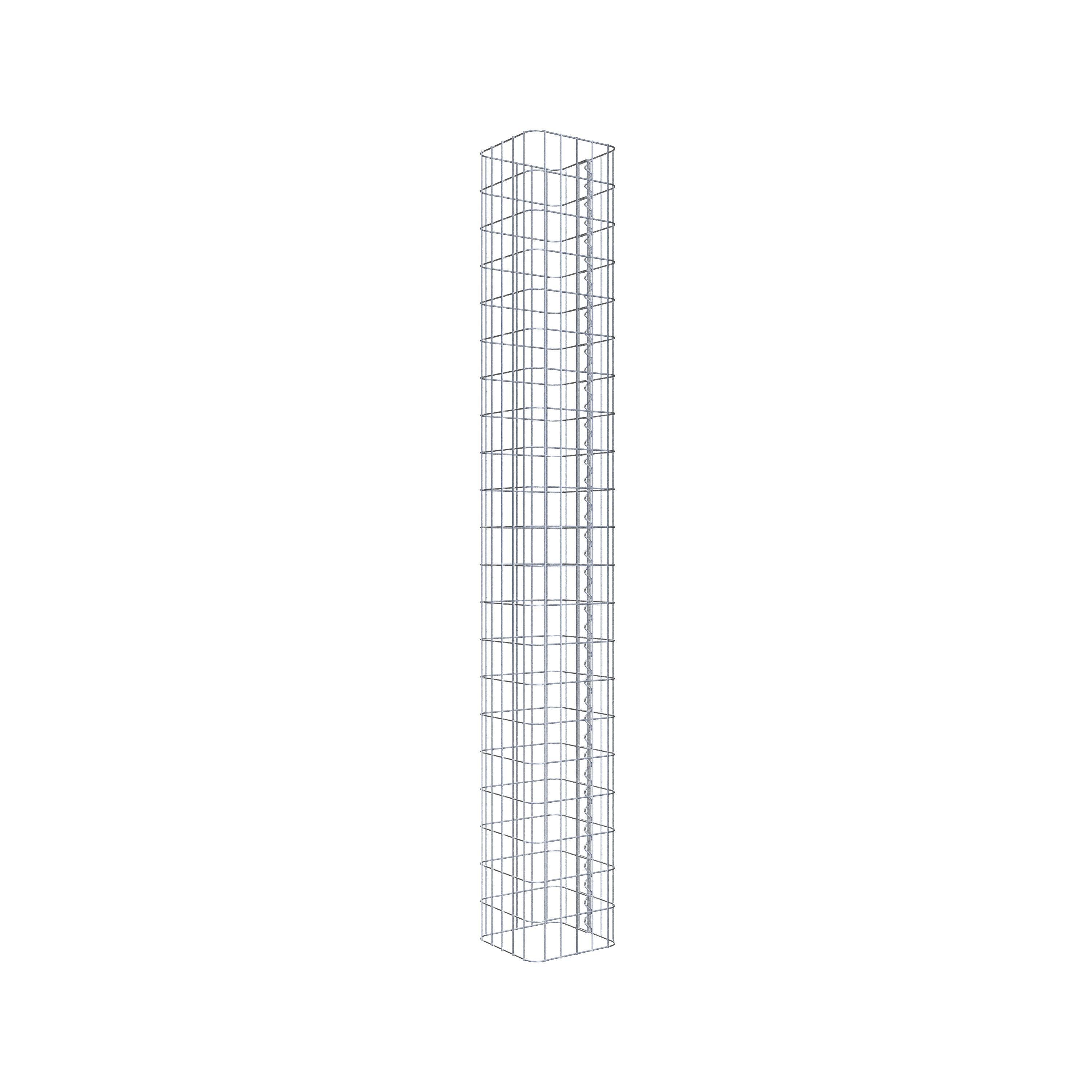 Gabion column 27 x 27 cm, MW 5 x 10 cm square
