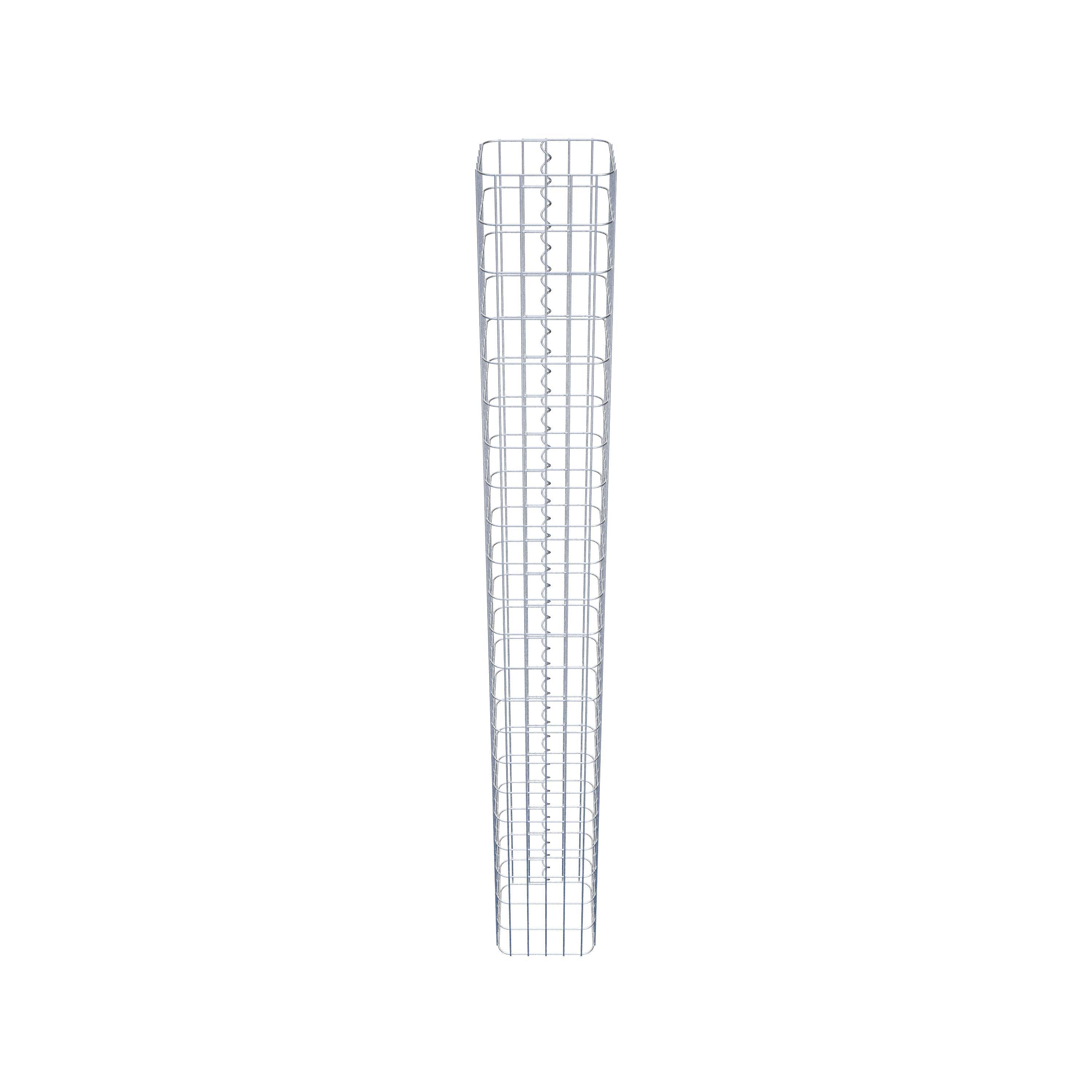 Gabion column 27 x 27 cm, MW 5 x 10 cm square
