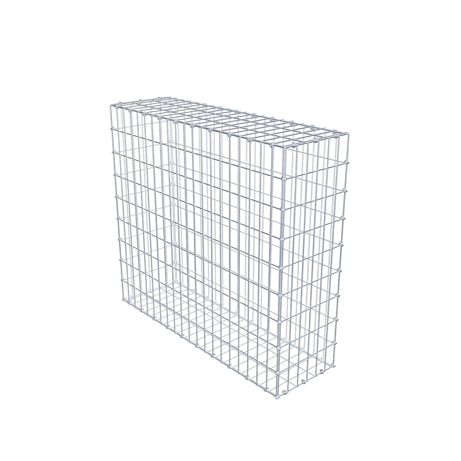 Gabião 100 cm x 90 cm x 30 cm (C x A x P), malhagem 5 x 10 cm, anel espiral