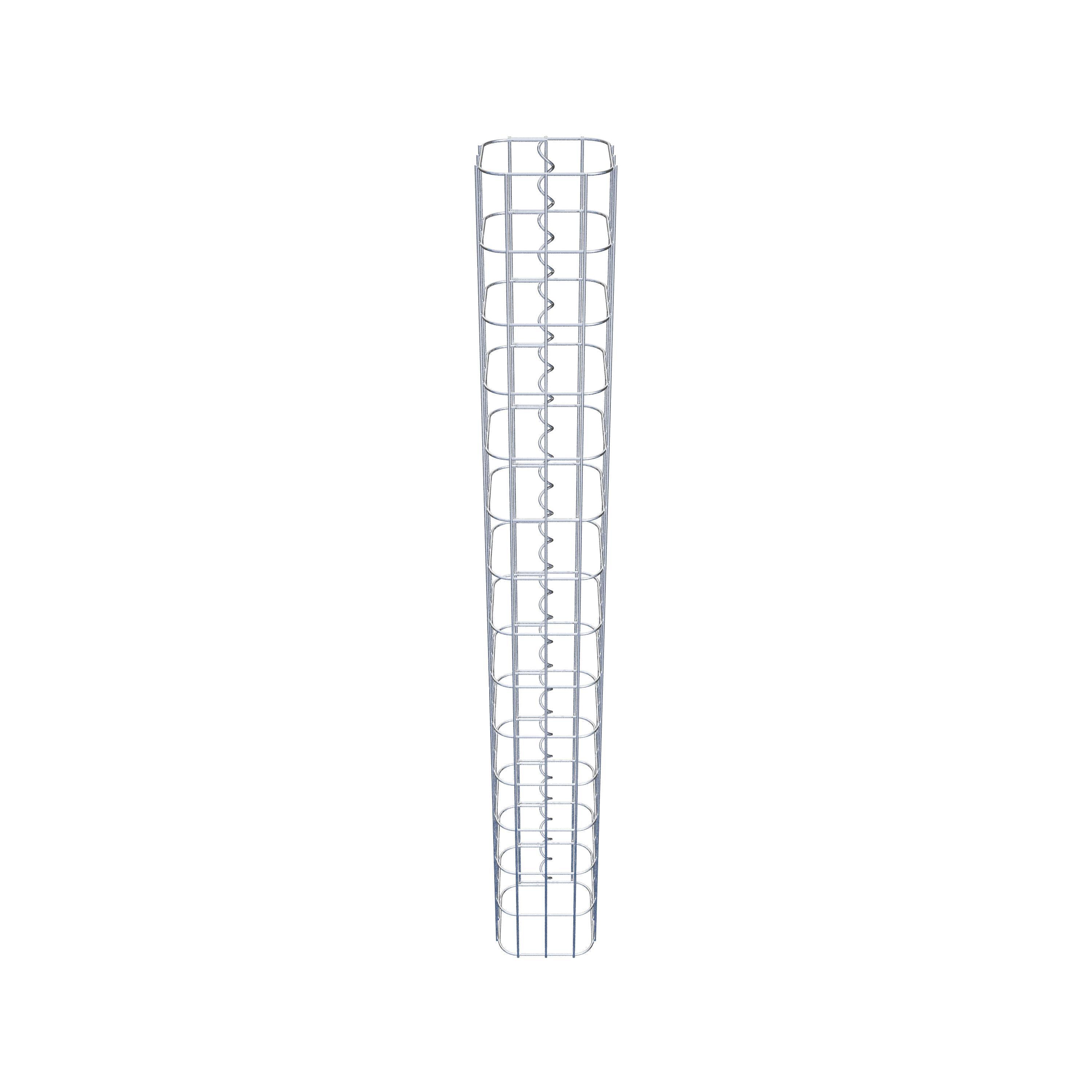 Schanskorfzuil 17 x 17 cm, MW 5 x 10 cm vierkant