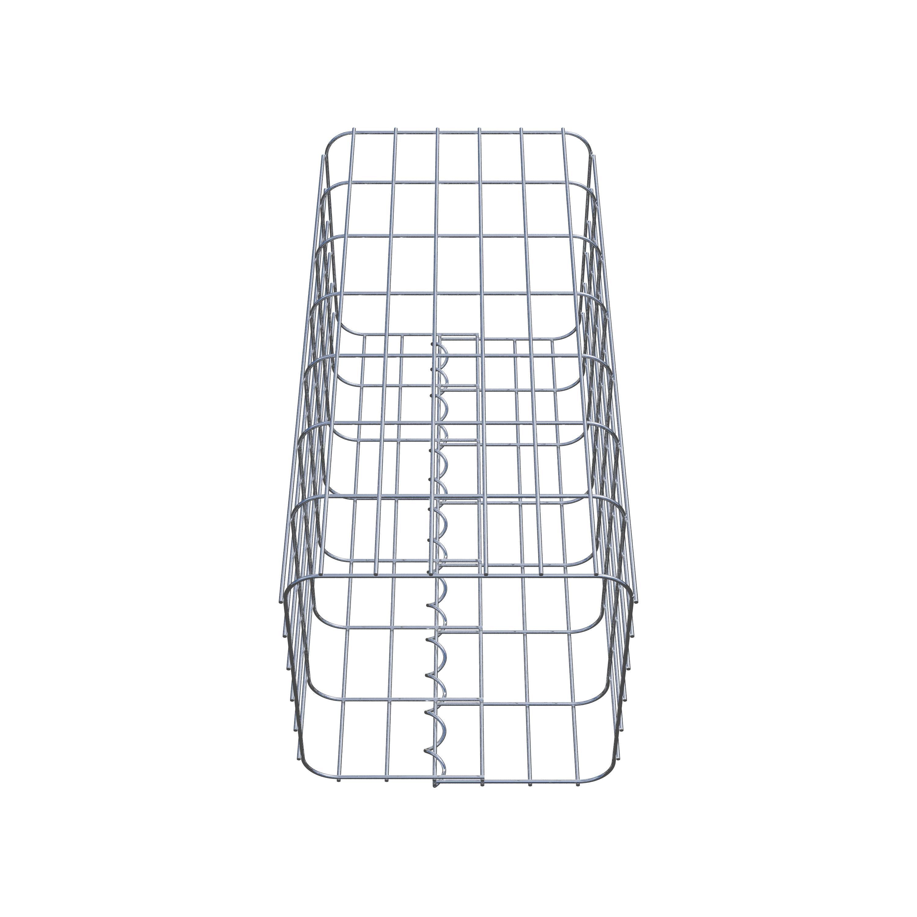 Schanskorfzuil 32 x 32 cm, MW vierkant 5 x 10 cm