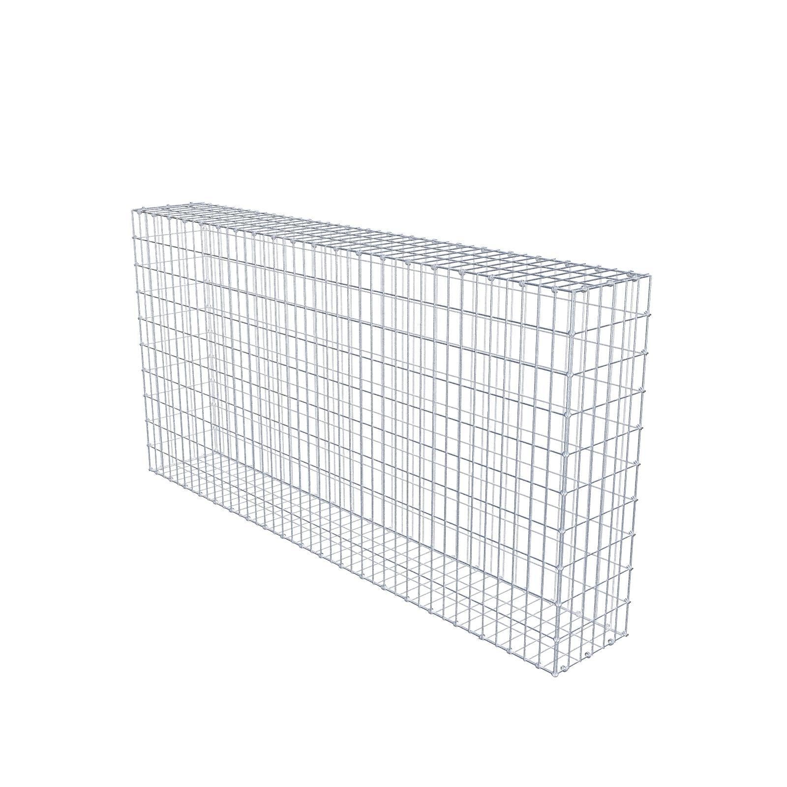 Gabion 200 cm x 100 cm x 30 cm (L x H x D), mesh size 5 x 10 cm, spiral ring