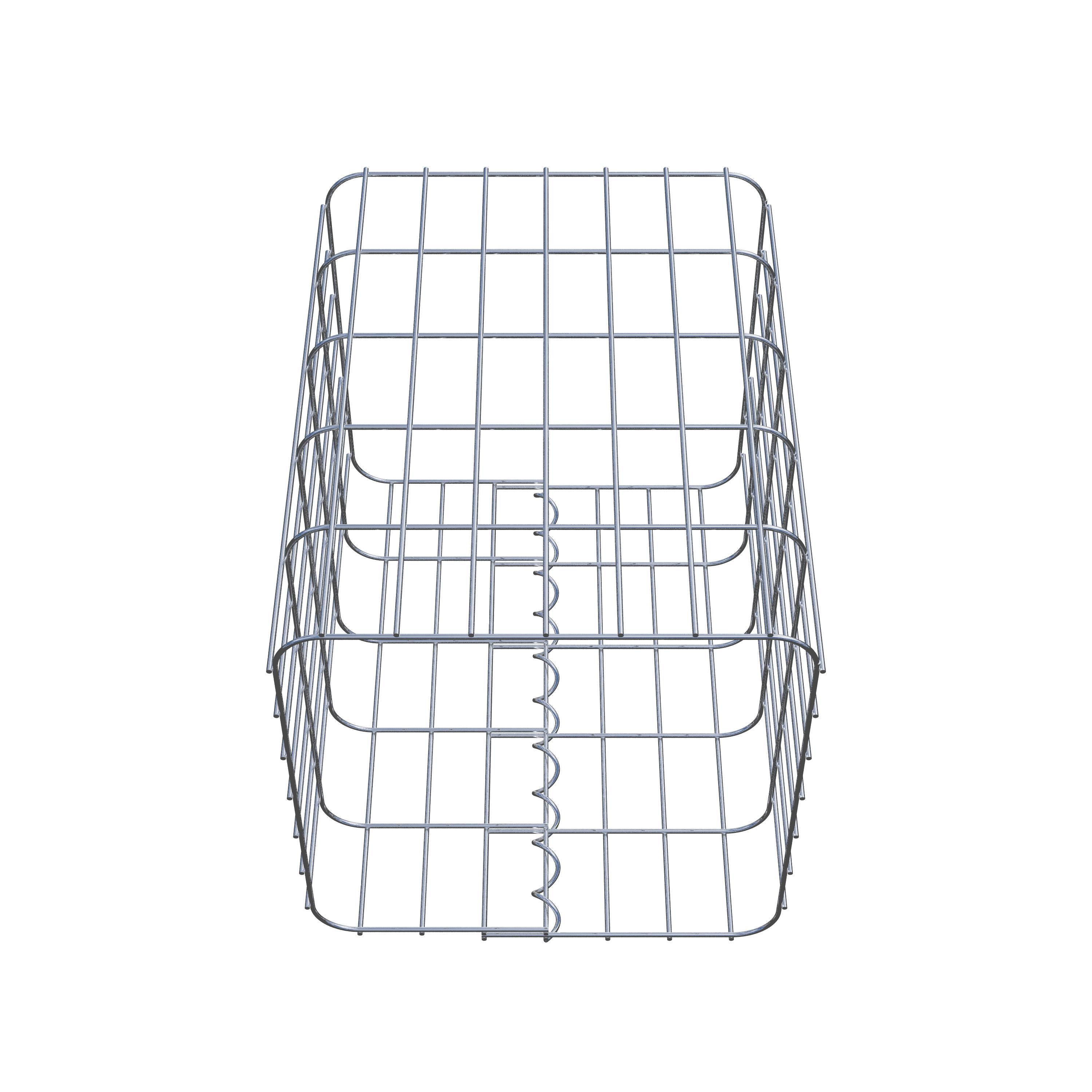 Schanskorfzuil 37 x 37 cm, MW vierkant 5 x 10 cm