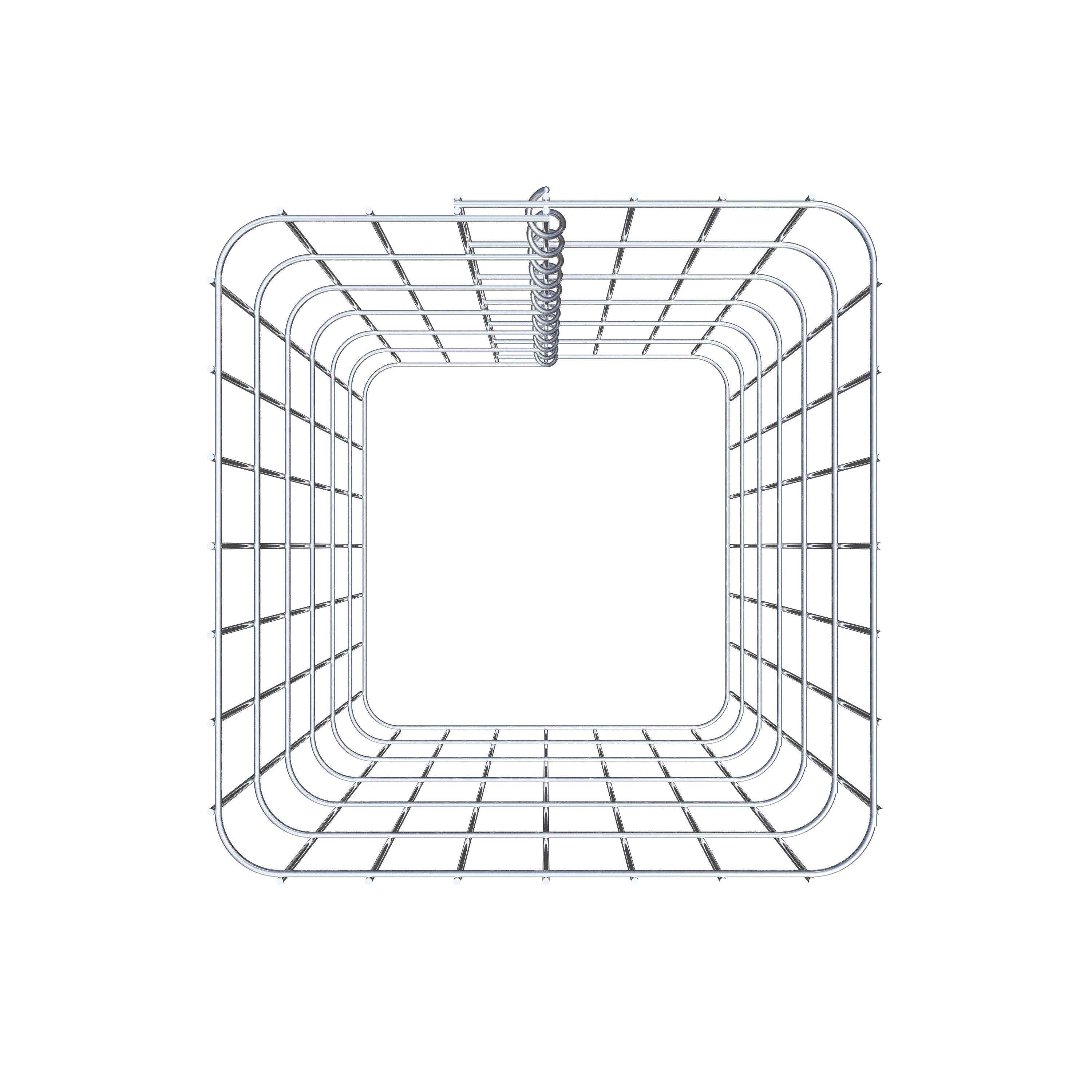 Schanskorfzuil 37 x 37 cm, MW vierkant 5 x 10 cm