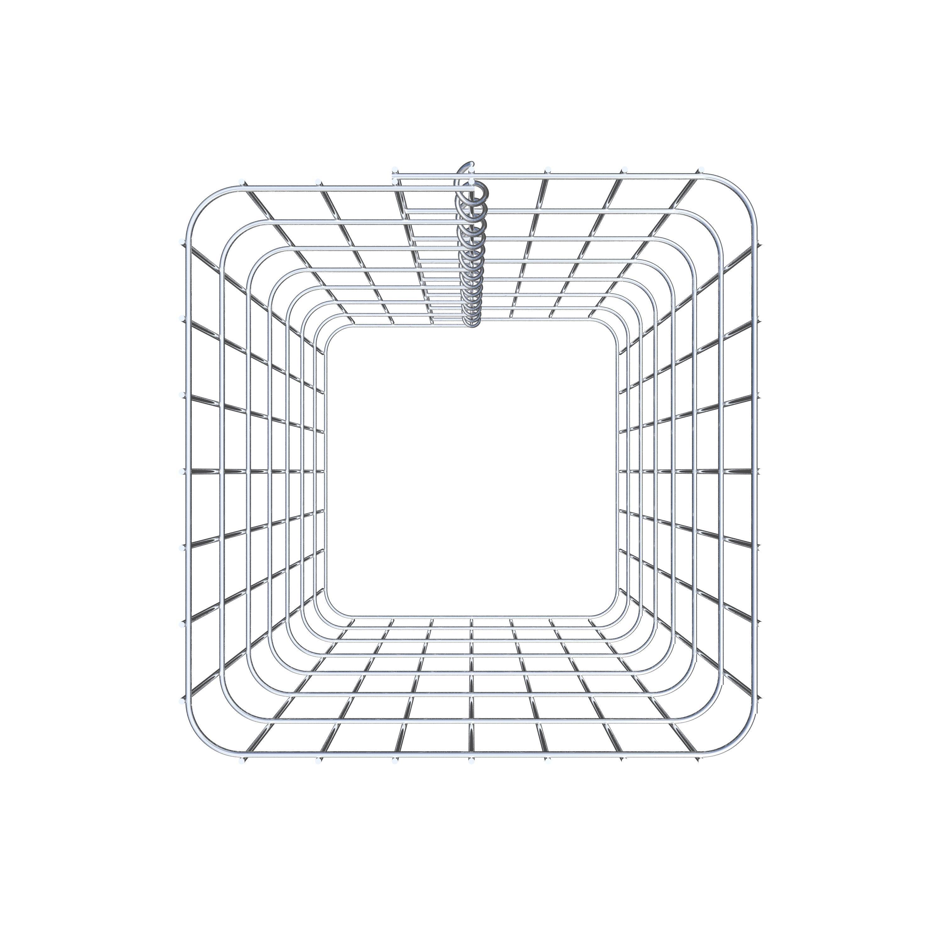 Schanskorfzuil 37 x 37 cm, MW vierkant 5 x 10 cm