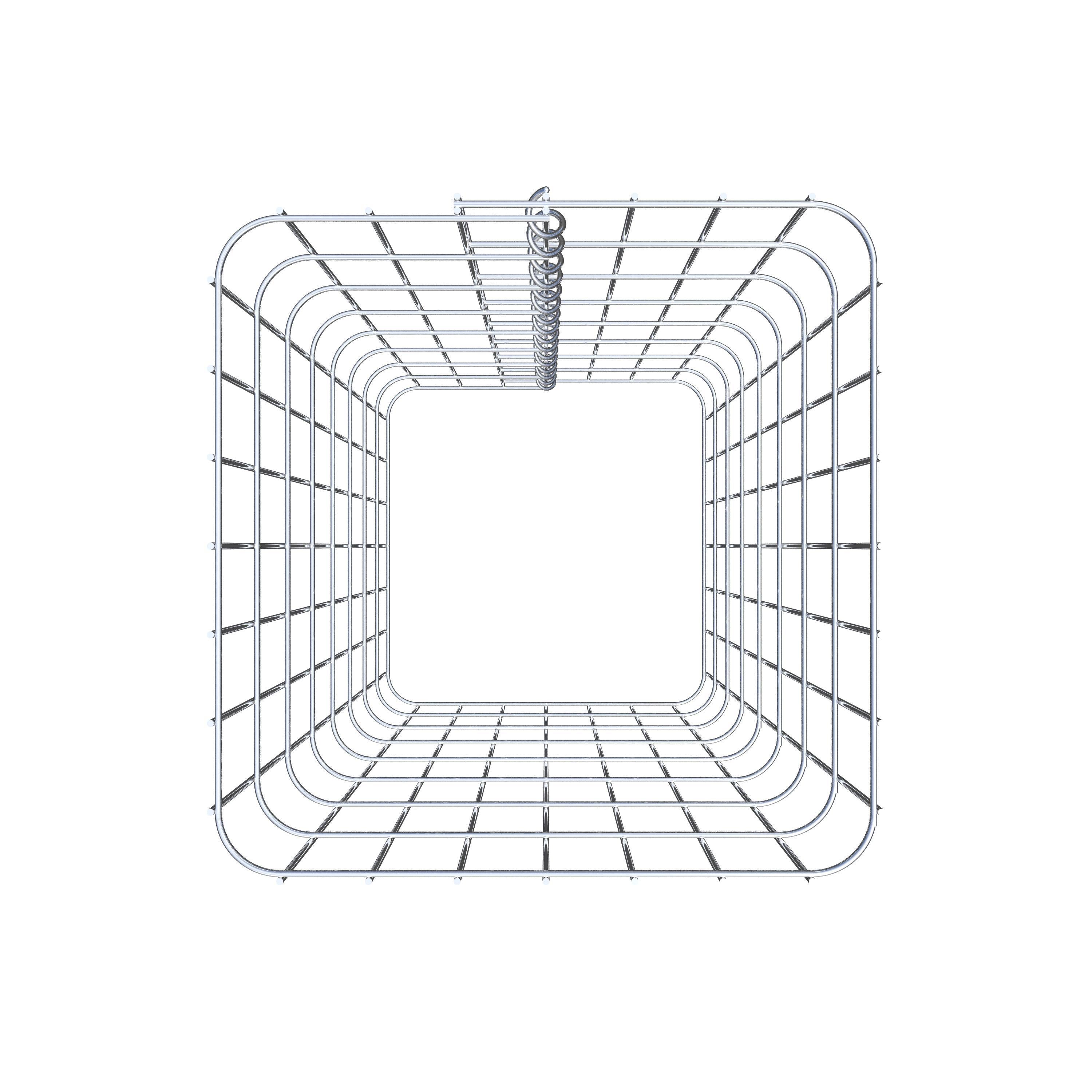 Schanskorfzuil 37 x 37 cm, MW vierkant 5 x 10 cm