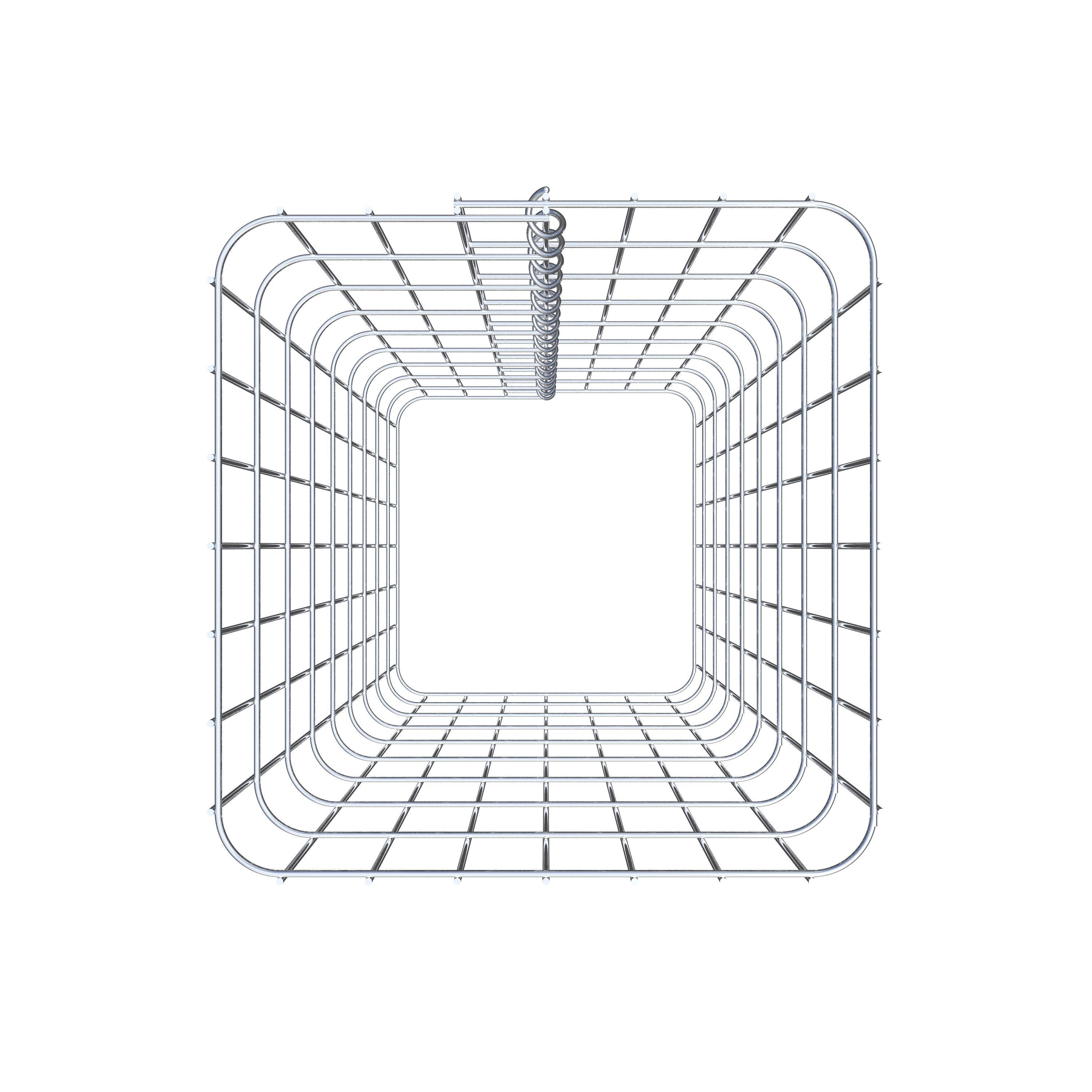 Schanskorfzuil 37 x 37 cm, MW vierkant 5 x 10 cm