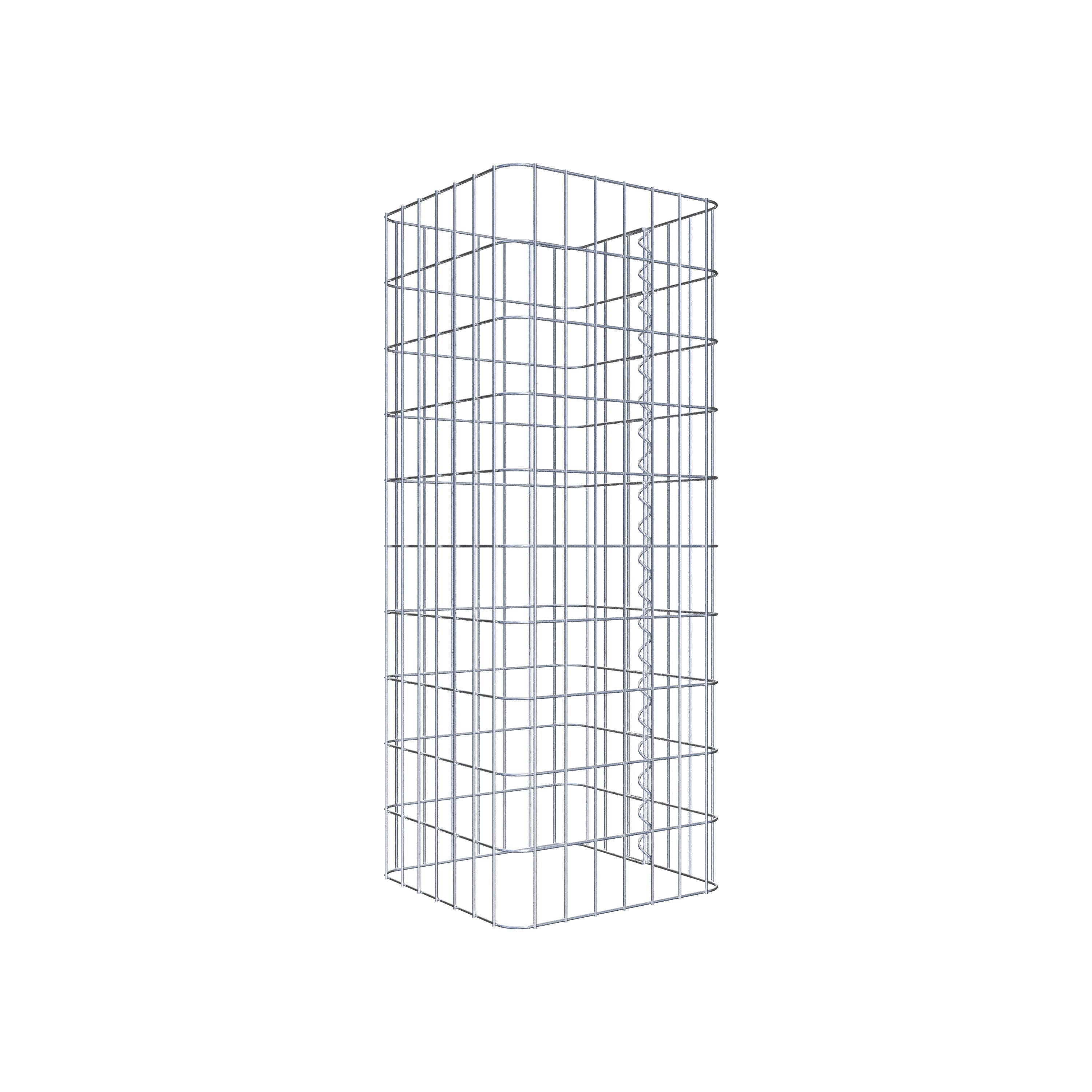 Schanskorfzuil 37 x 37 cm, MW vierkant 5 x 10 cm