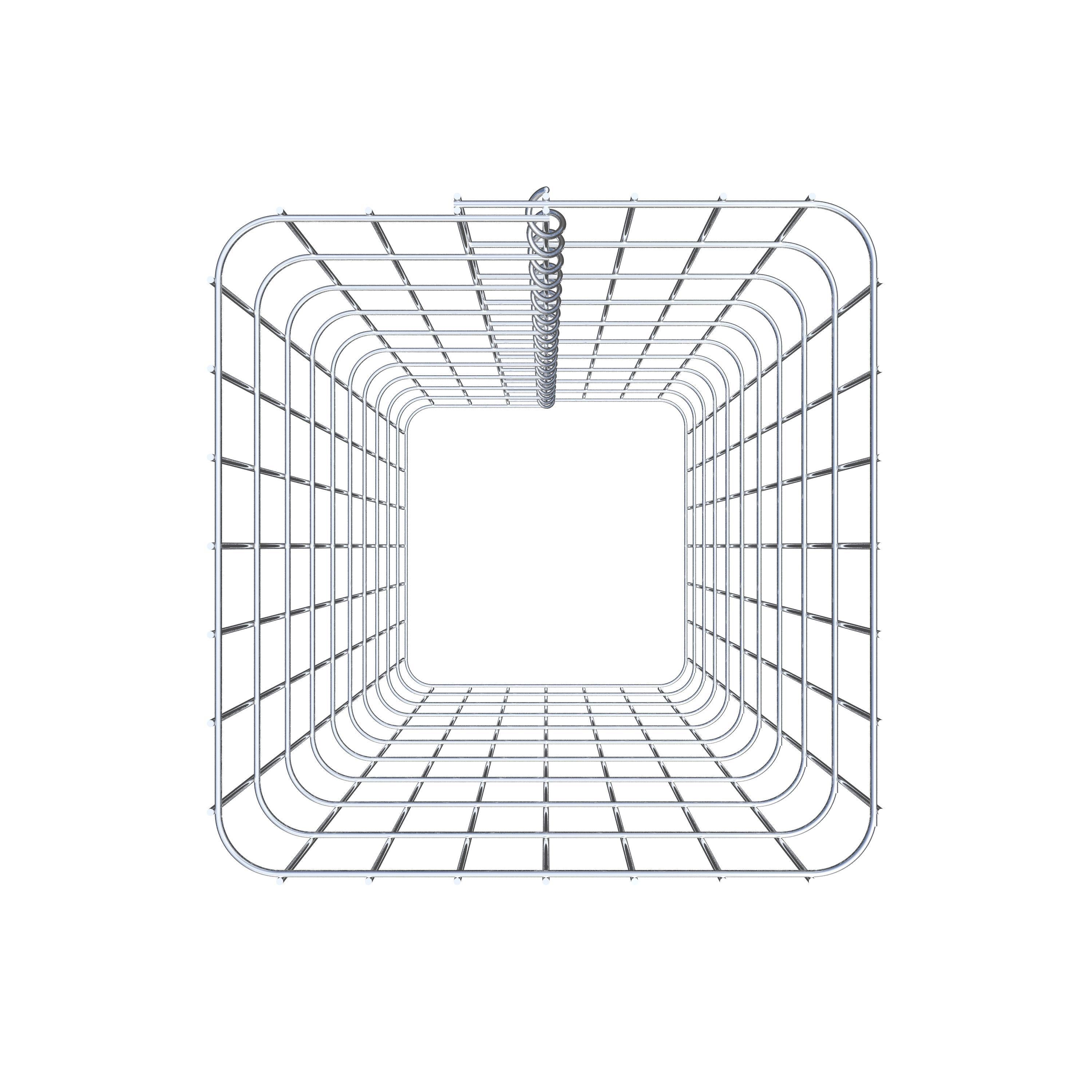 Schanskorfzuil 37 x 37 cm, MW vierkant 5 x 10 cm