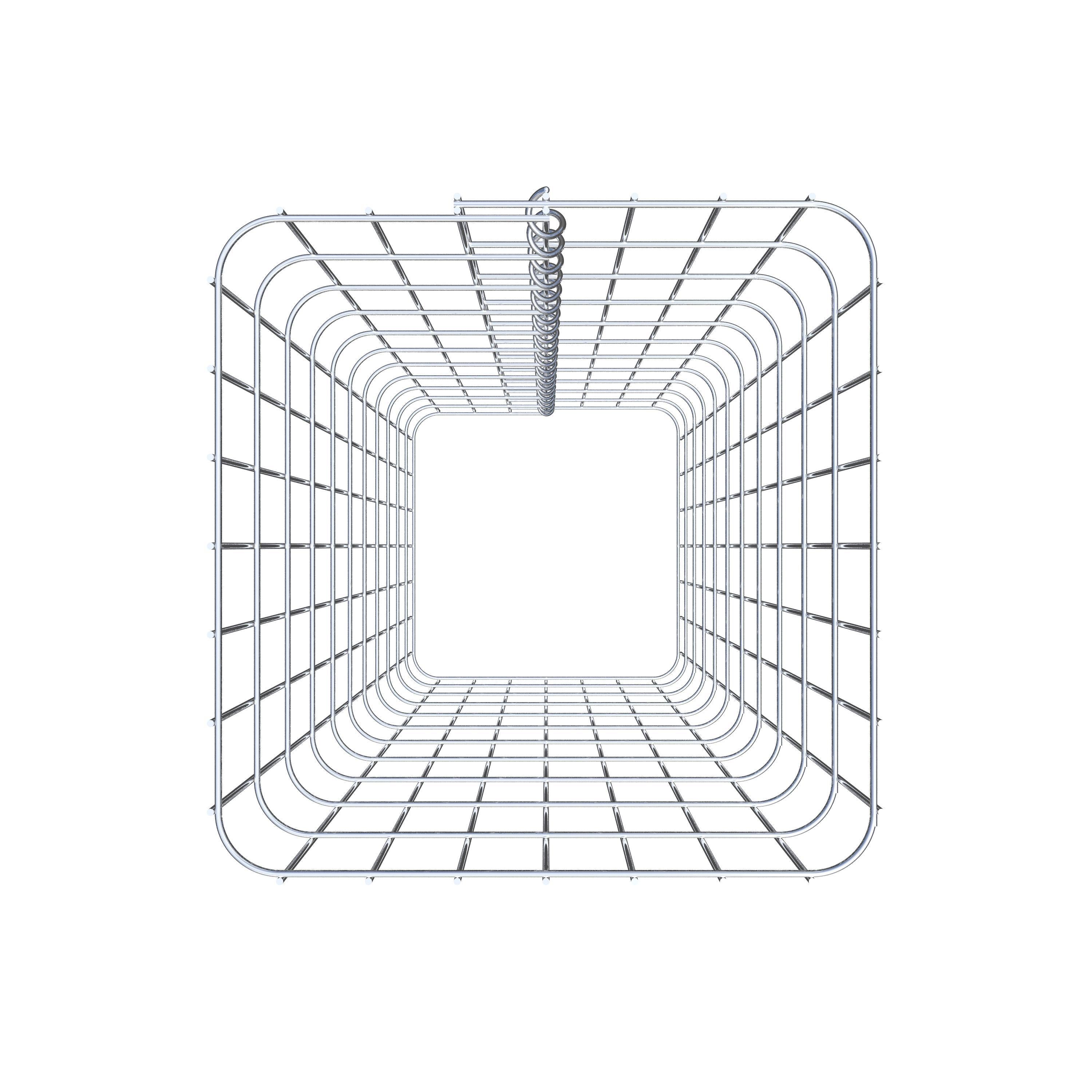Schanskorfzuil 37 x 37 cm, MW vierkant 5 x 10 cm