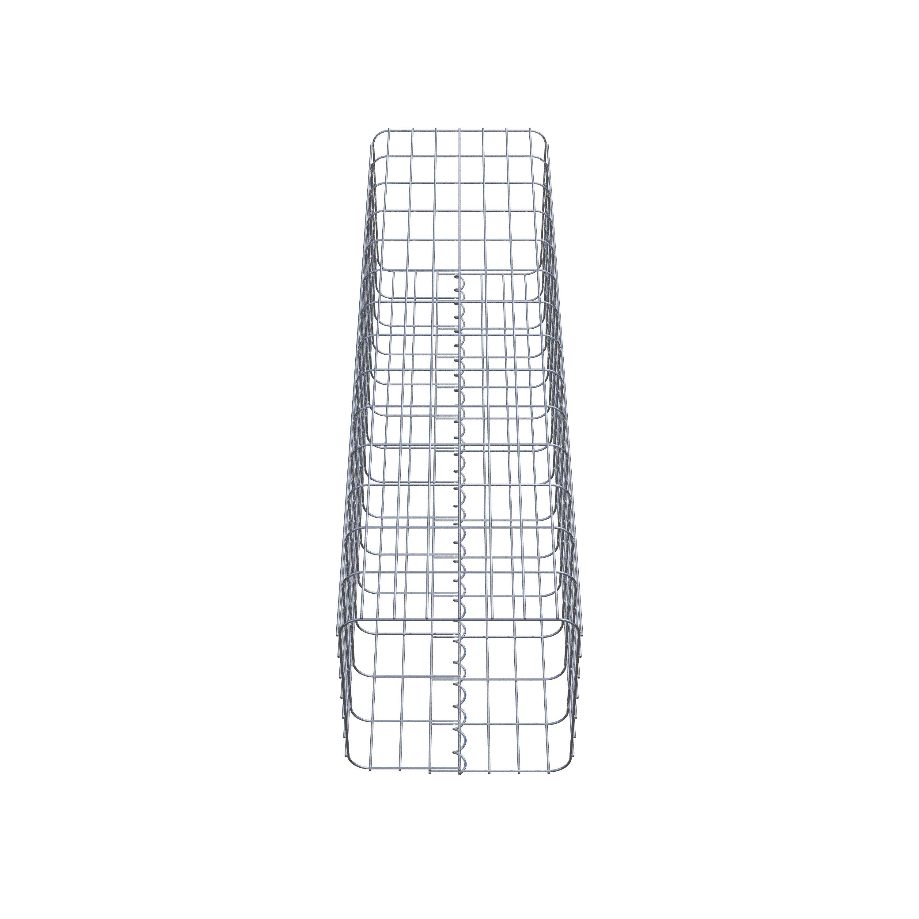 Schanskorfzuil 37 x 37 cm, MW vierkant 5 x 10 cm
