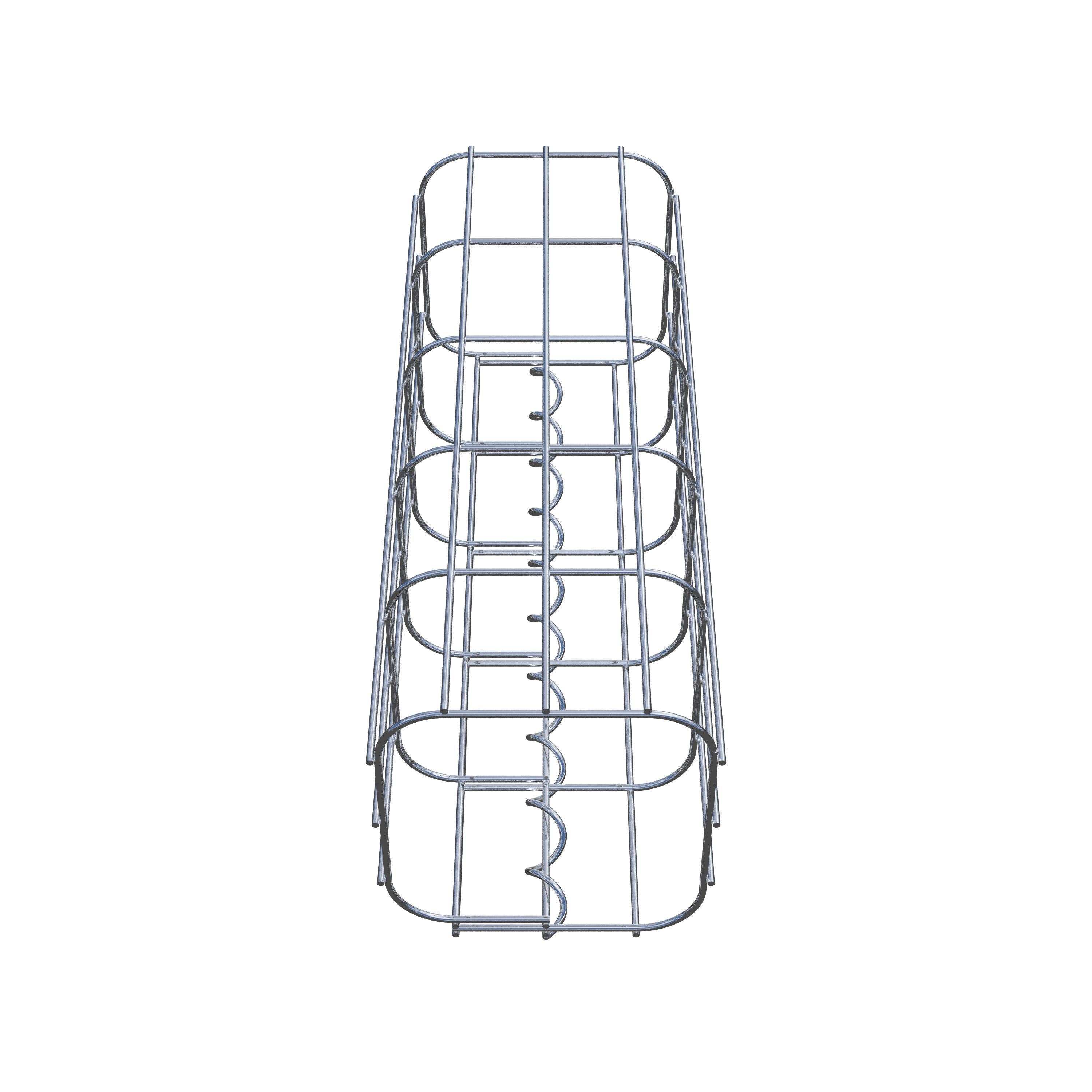 Schanskorfzuil 17 x 17 cm, MW 5 x 10 cm vierkant
