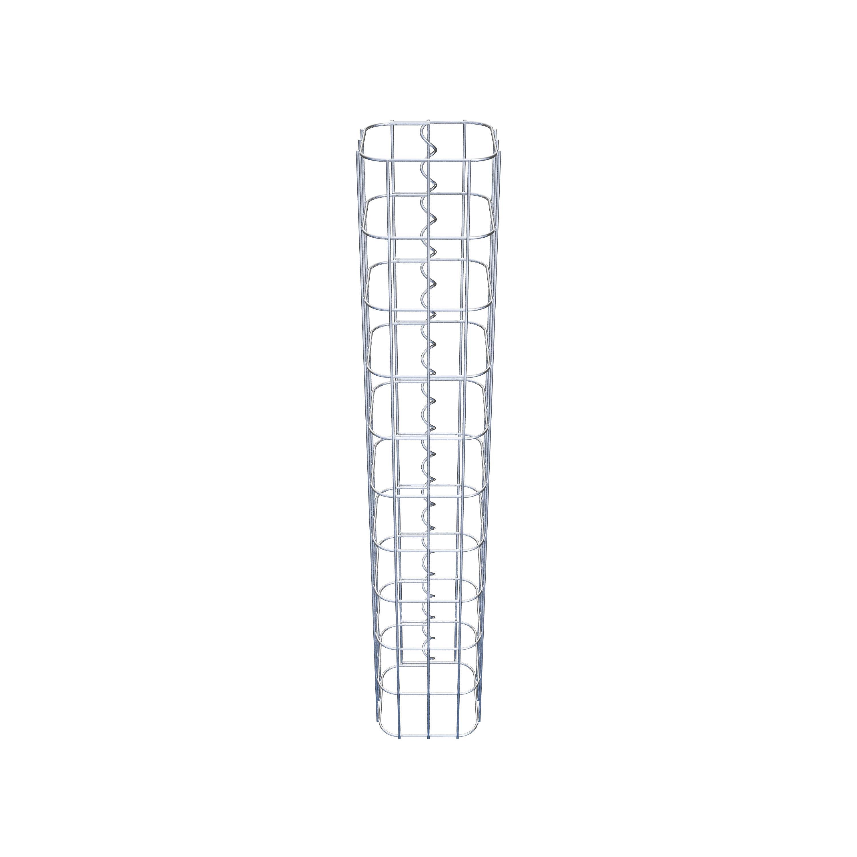Schanskorfzuil 17 x 17 cm, MW 5 x 10 cm vierkant