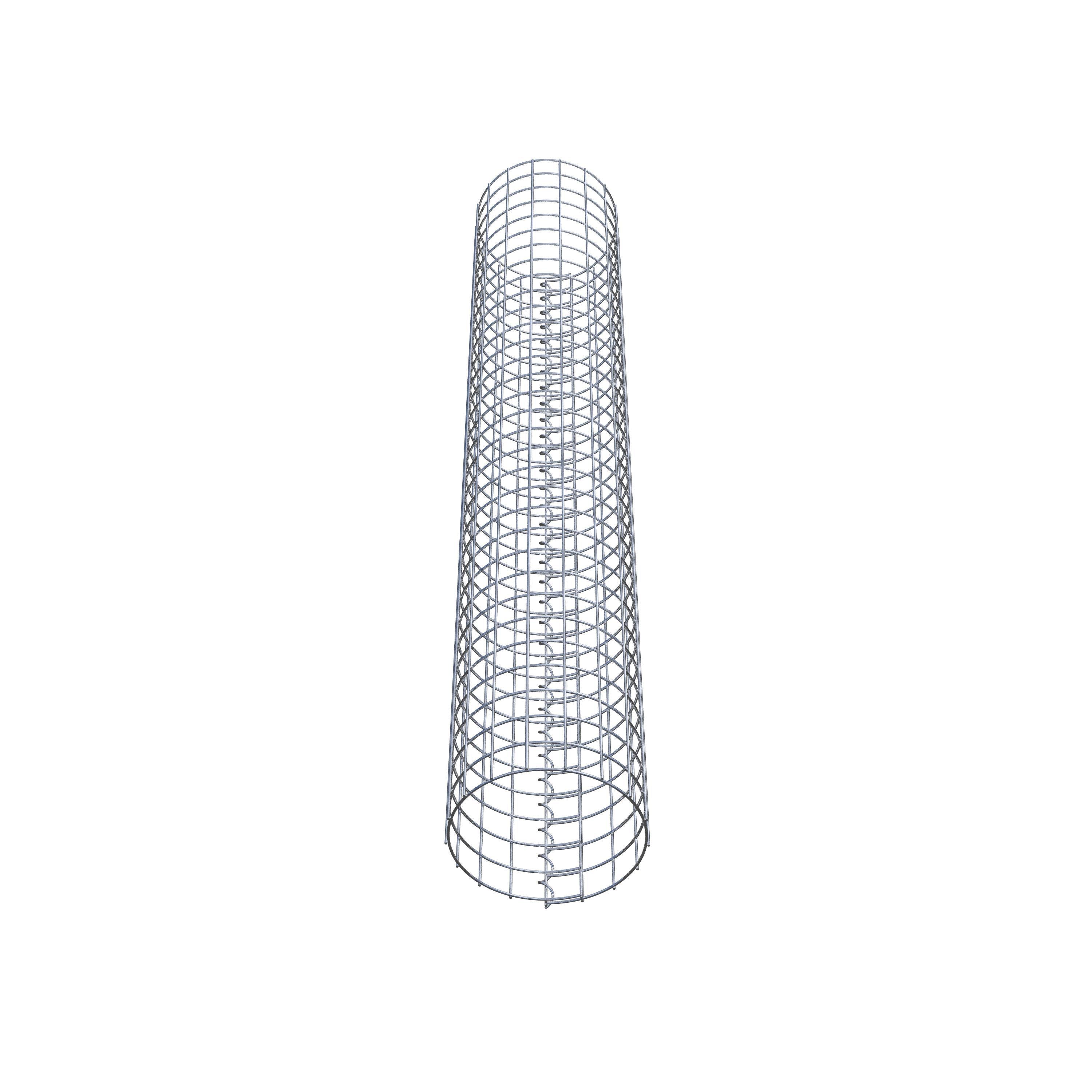 Coluna de gabião diâmetro 27 cm MW 5 x 5 cm redondo