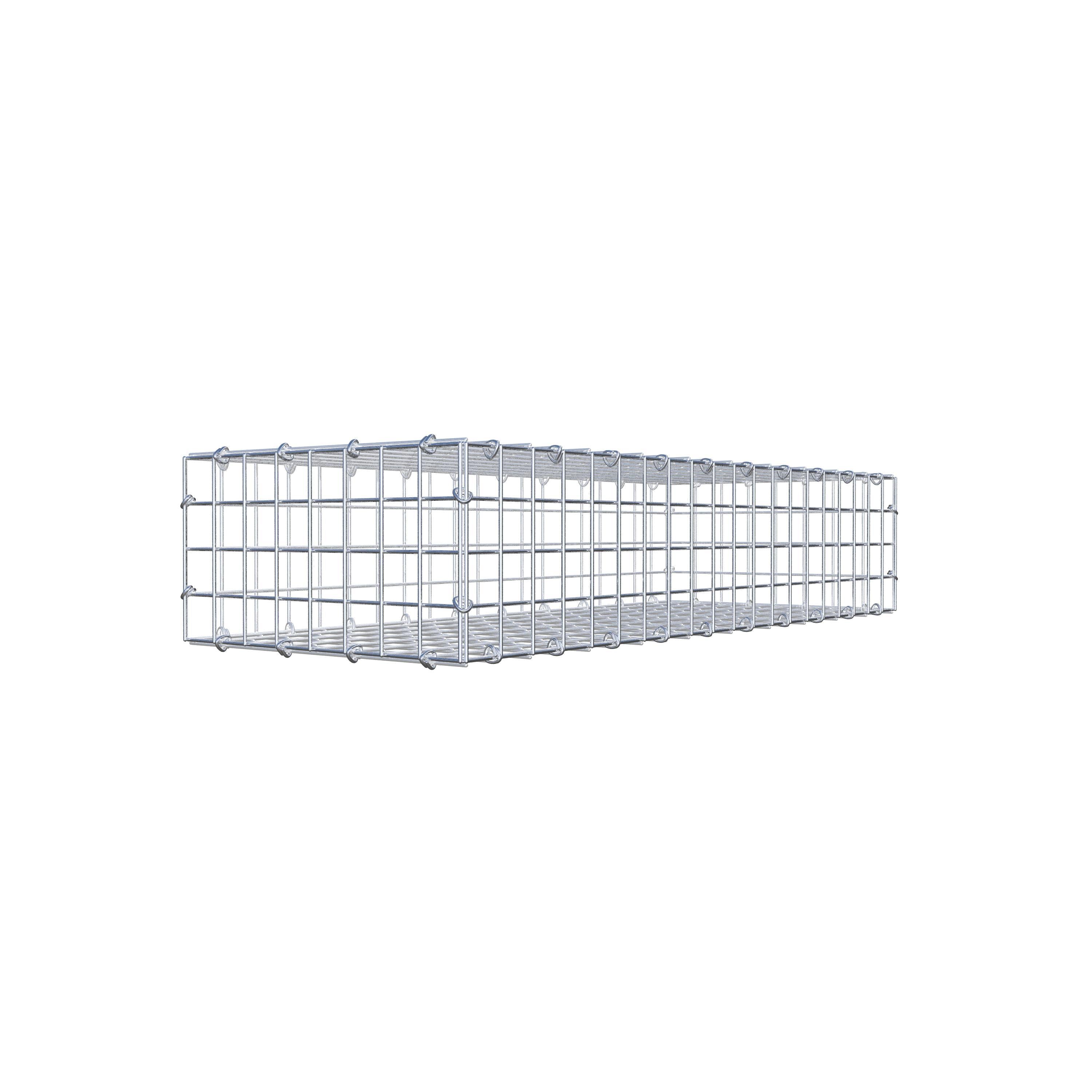 Schanskorf 100 cm x 20 cm x 40 cm (L x H x D), maaswijdte 5 cm x 5 cm, C-ring