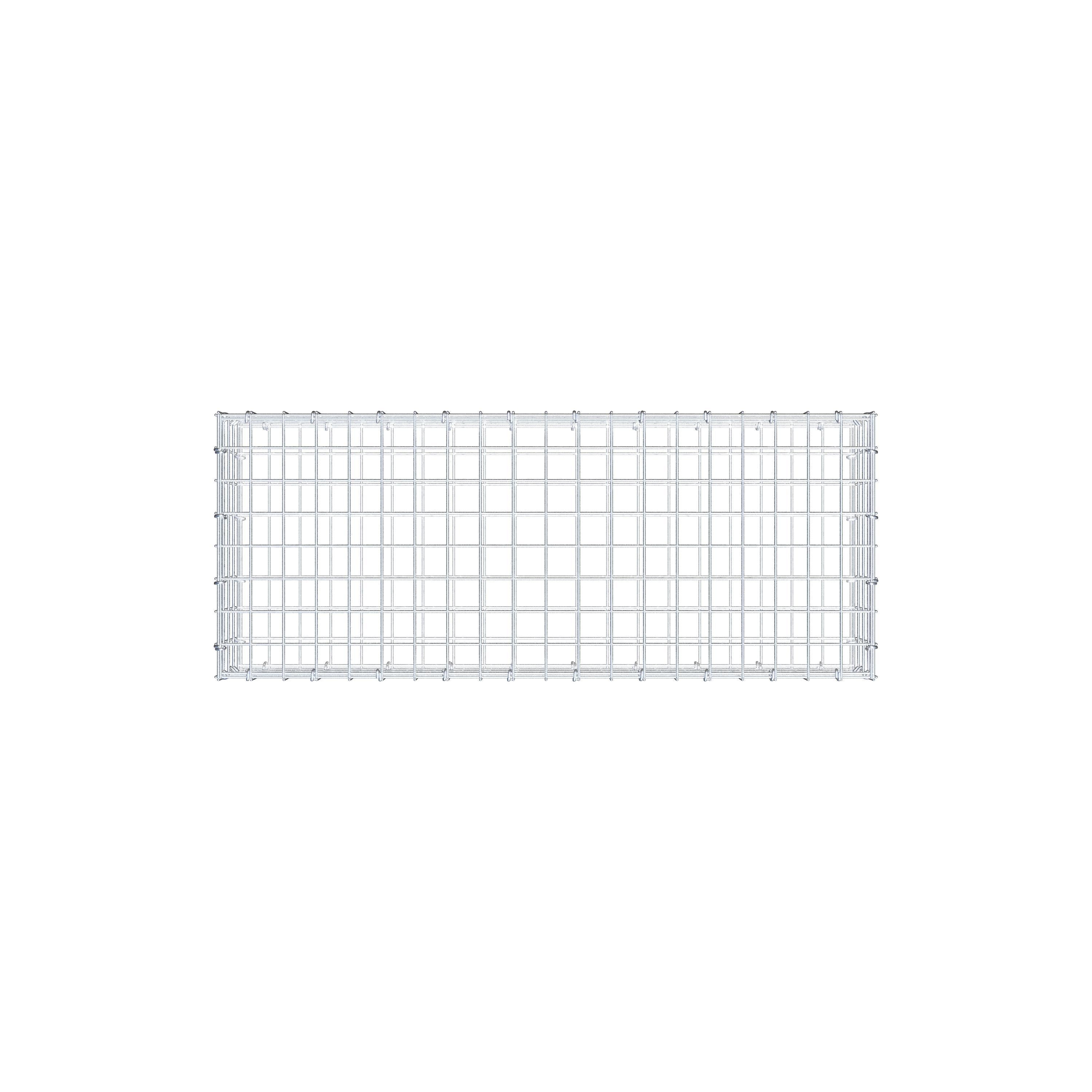 Schanskorf 100 cm x 20 cm x 40 cm (L x H x D), maaswijdte 5 cm x 5 cm, C-ring