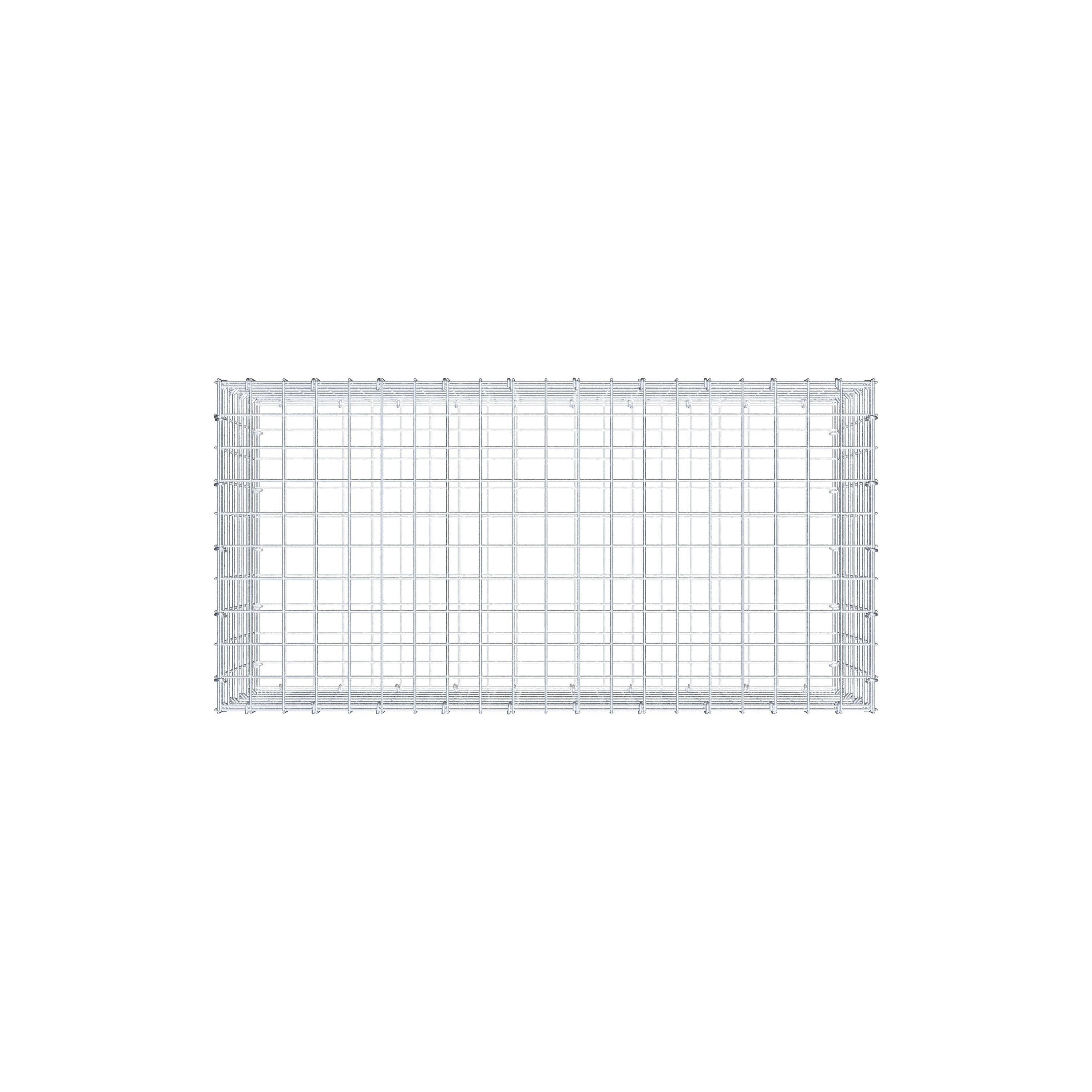 Gabione 100 cm x 40 cm x 50 cm (L x H x T), Maschenweite 5 cm x 5 cm, C-Ring