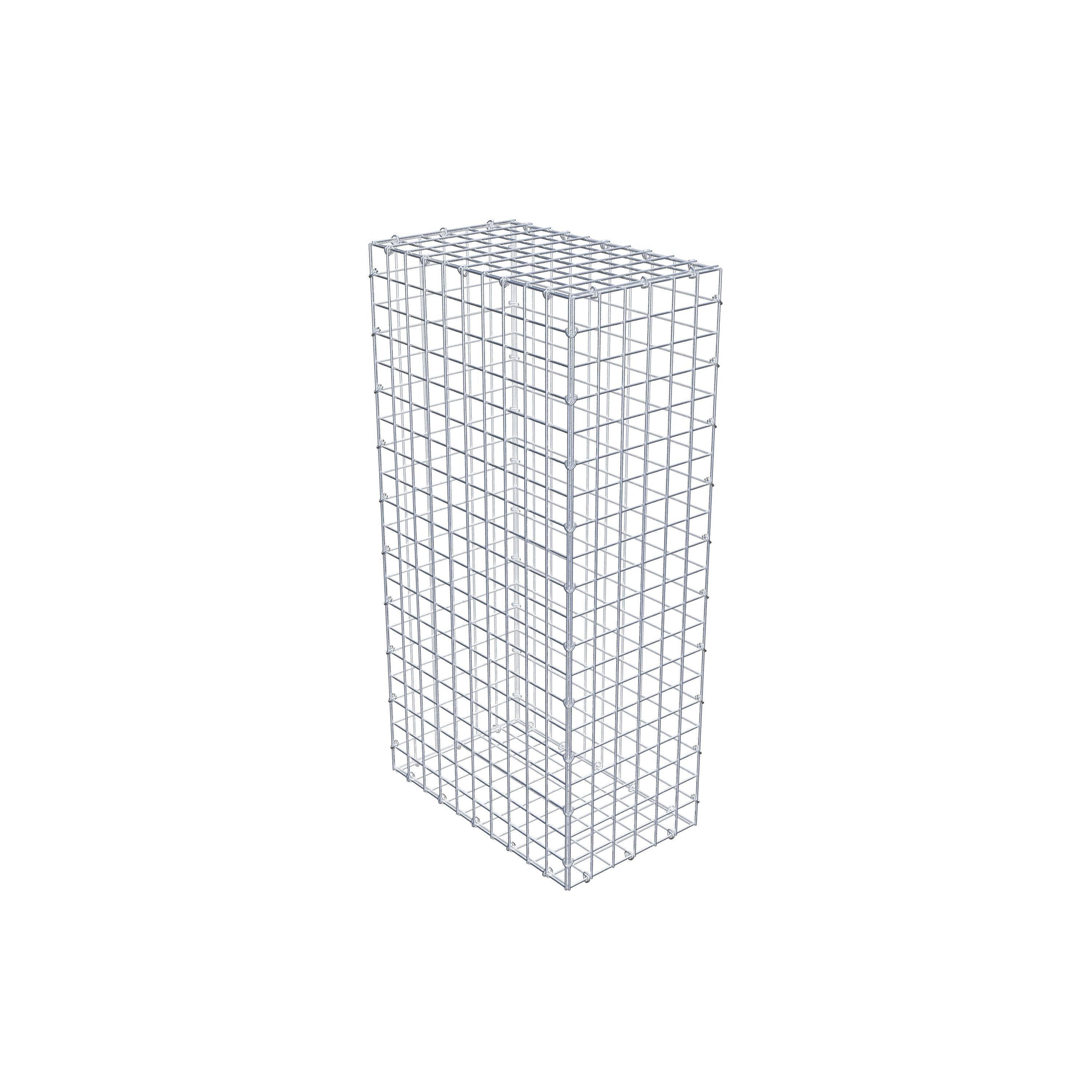 Gabion 100 cm x 50 cm x 30 cm (L x H x P), mailles 5 cm x 5 cm, anneau en C