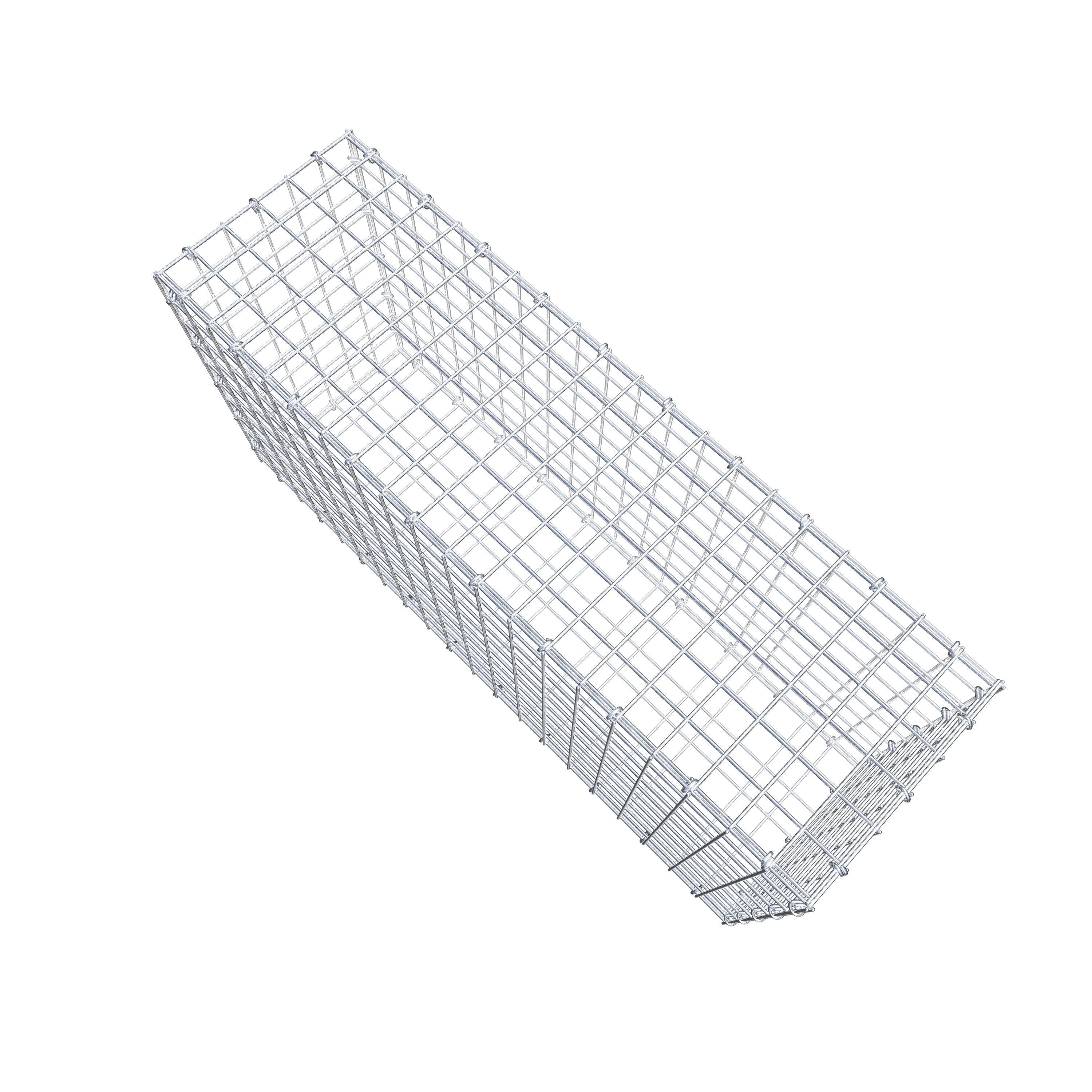 Gabion 100 cm x 50 cm x 30 cm (L x H x P), mailles 5 cm x 5 cm, anneau en C