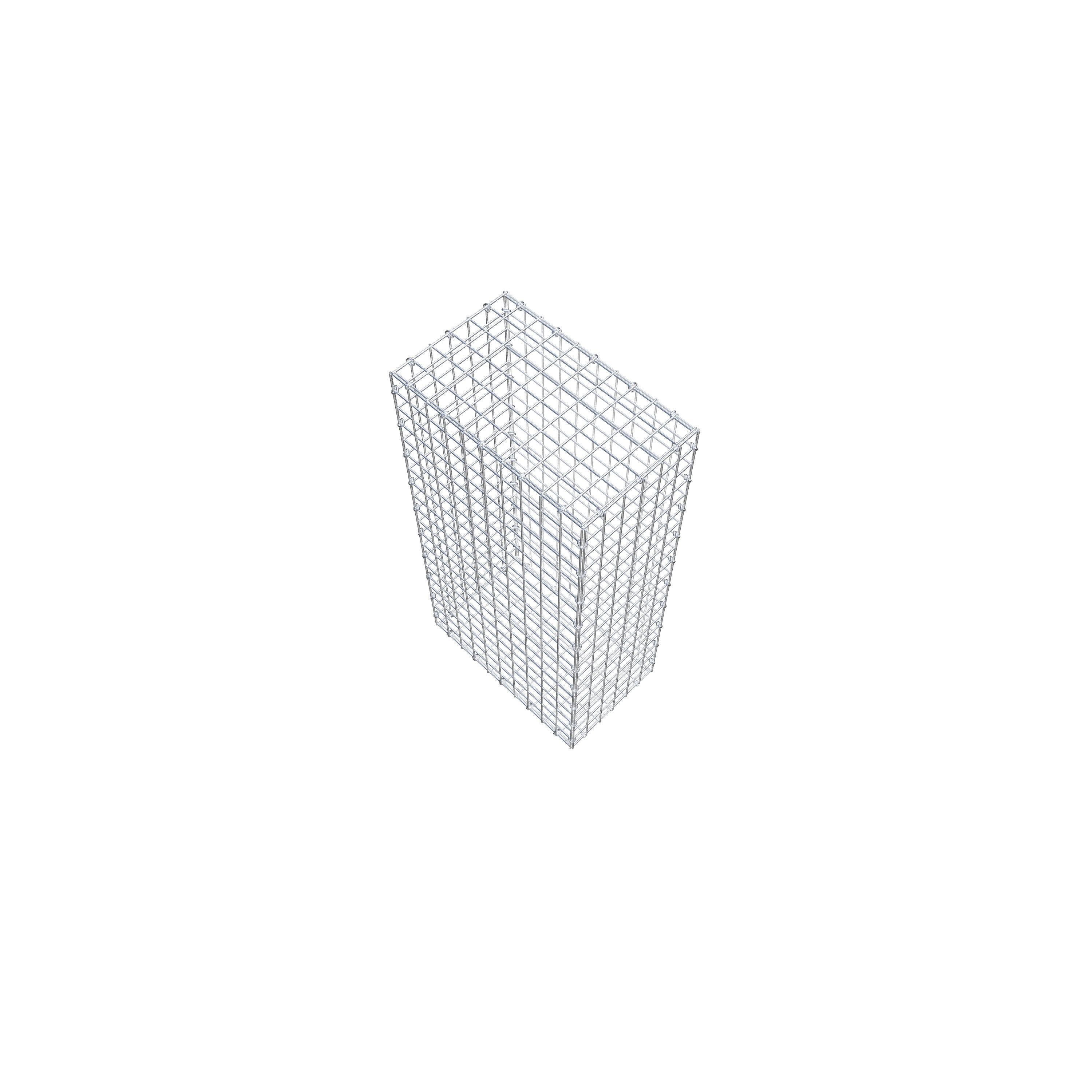 Gabion 100 cm x 50 cm x 30 cm (L x H x P), mailles 5 cm x 5 cm, anneau en C