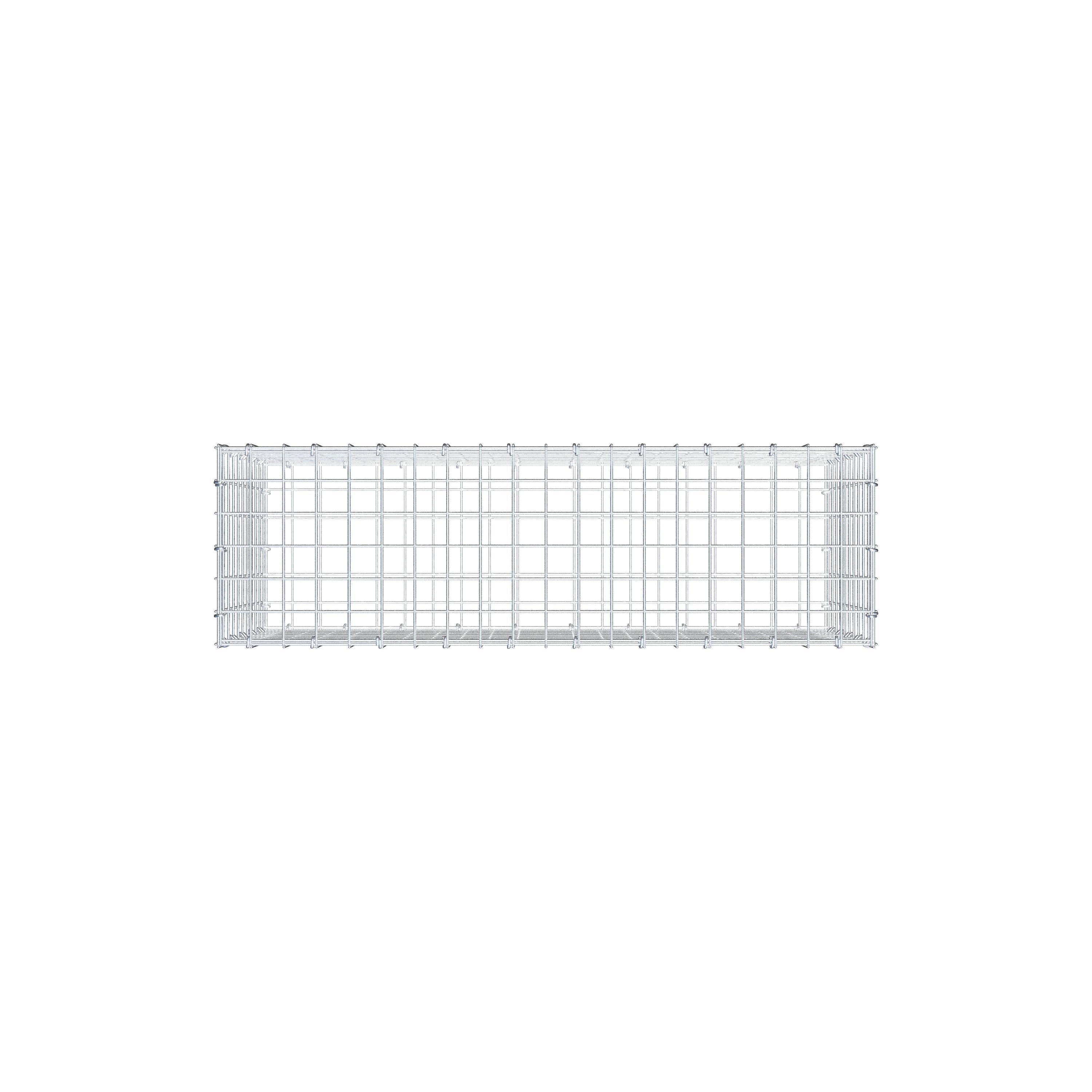 Gabion 100 cm x 50 cm x 30 cm (L x H x P), mailles 5 cm x 5 cm, anneau en C