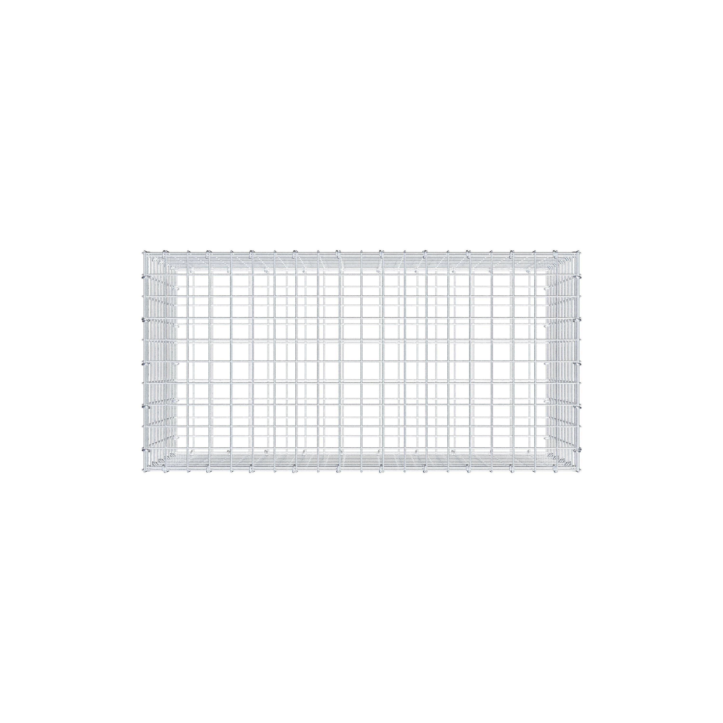 Gabião 100 cm x 50 cm x 50 cm (C x A x P), malhagem 5 cm x 5 cm, anel C