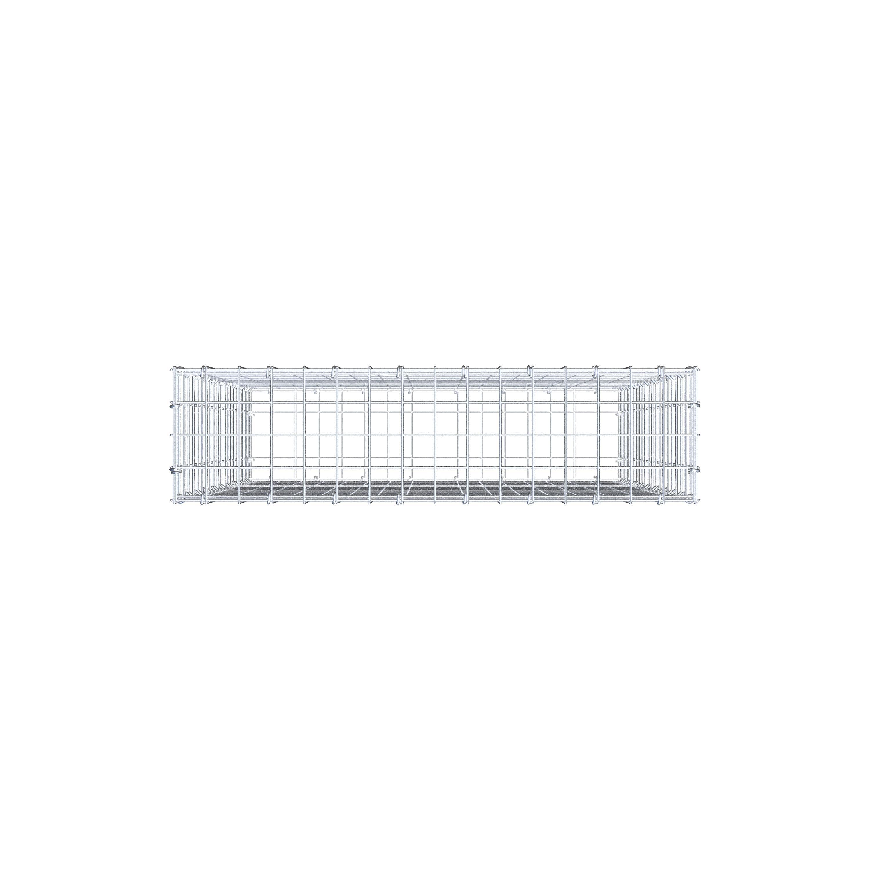 Gabion 100 cm x 80 cm x 20 cm (L x H x D), mesh size 5 cm x 5 cm, C-ring