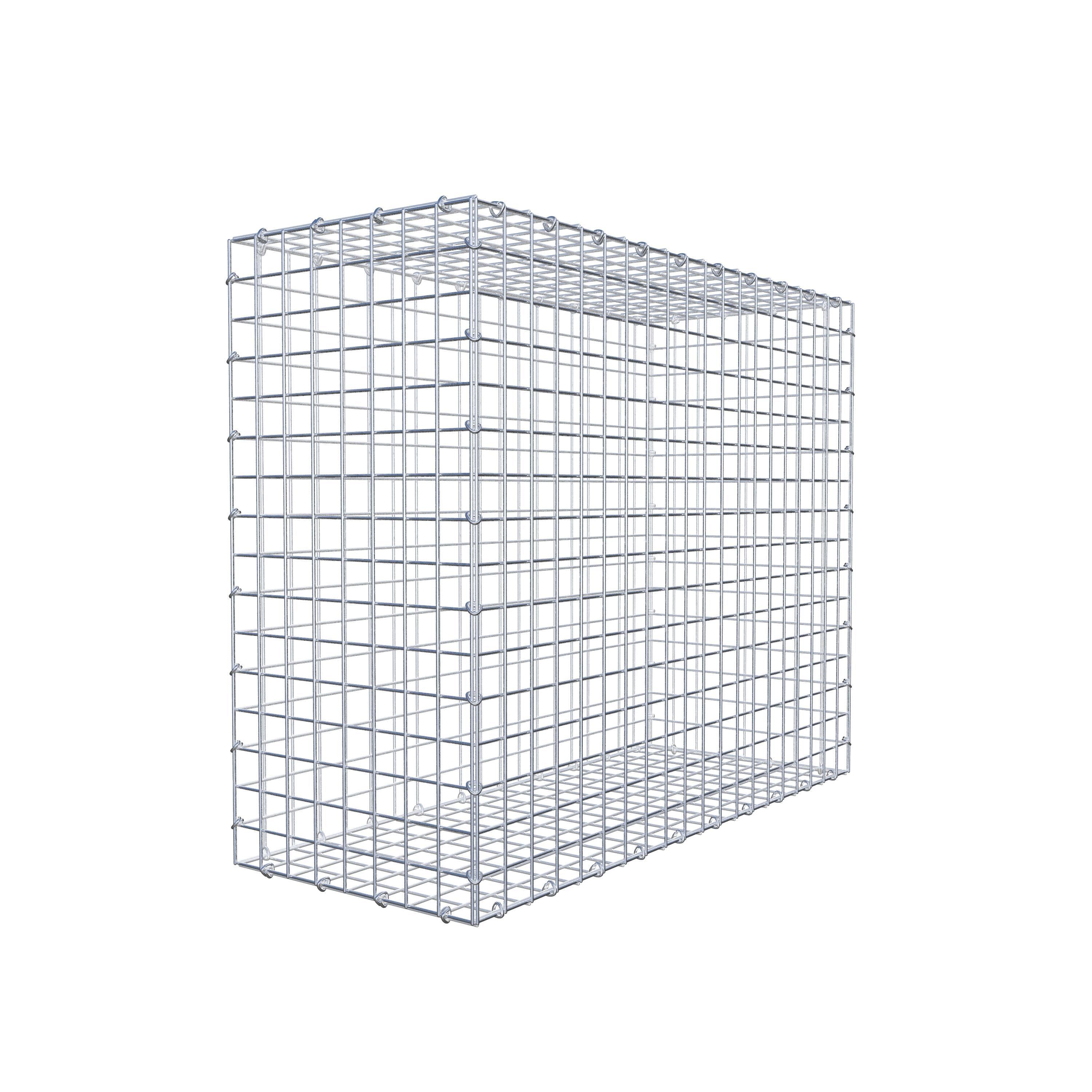 Gabbione 100 cm x 80 cm x 40 cm (L x H x P), maglia 5 cm x 5 cm, anello a C
