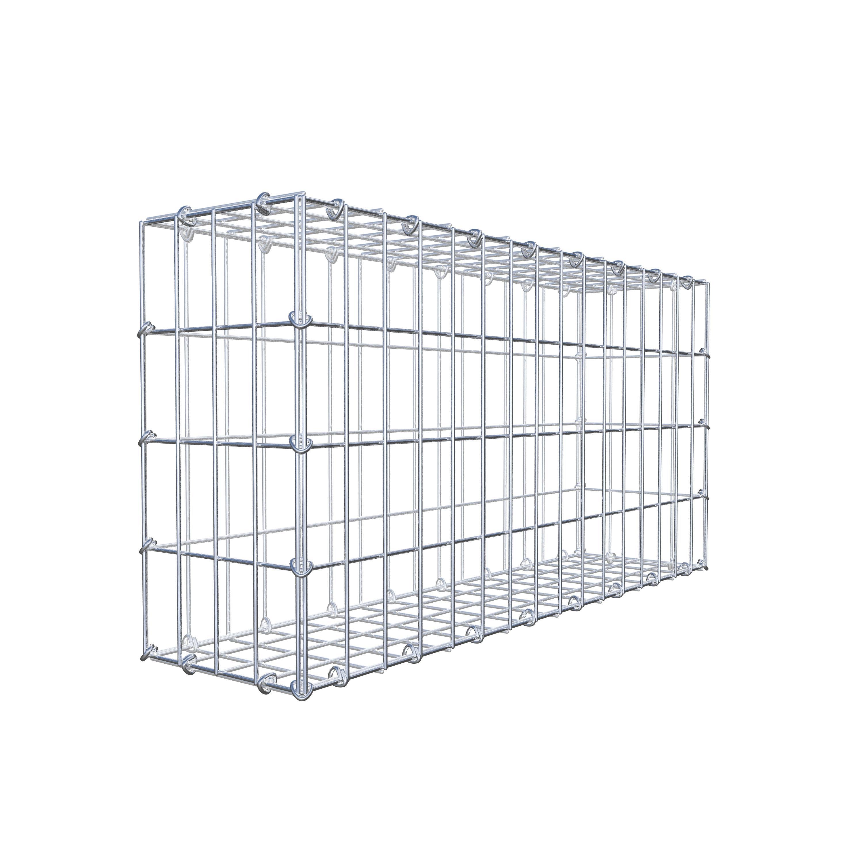Gabião 80 cm x 40 cm x 20 cm (C x A x P), malhagem 5 cm x 10 cm, anel C