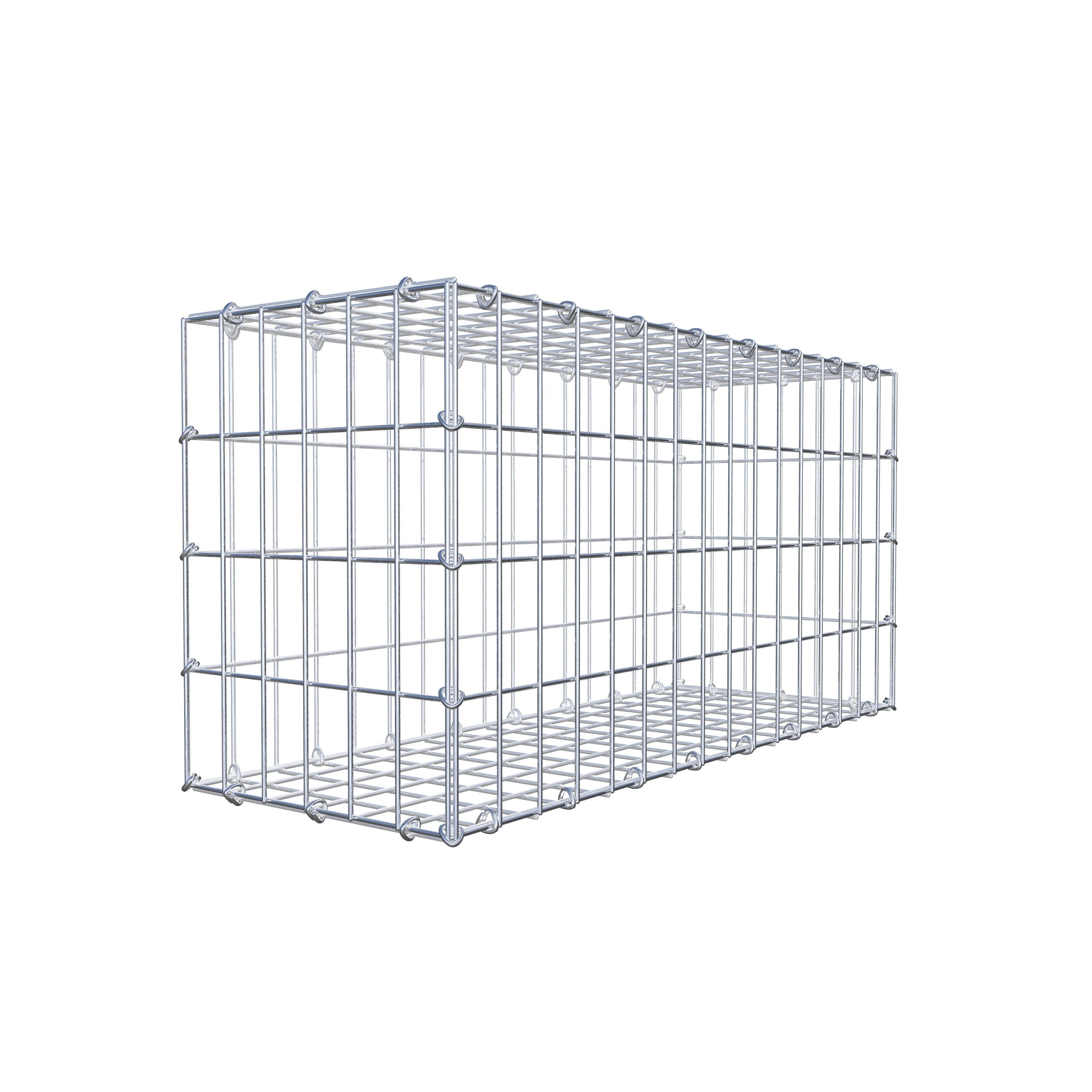 Gabião 80 cm x 40 cm x 30 cm (C x A x P), malhagem 5 cm x 10 cm, anel C