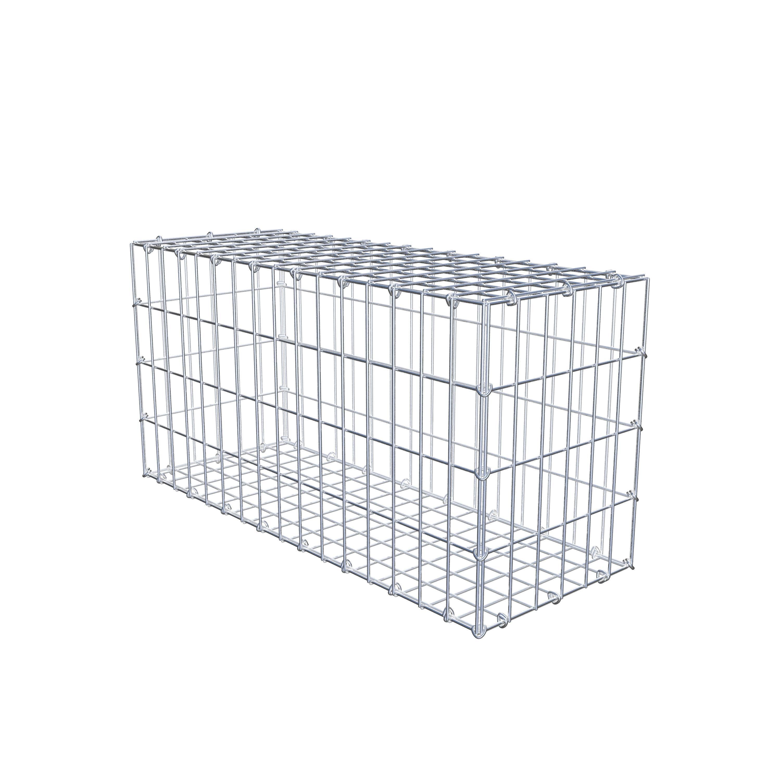 Gabião 80 cm x 40 cm x 30 cm (C x A x P), malhagem 5 cm x 10 cm, anel C