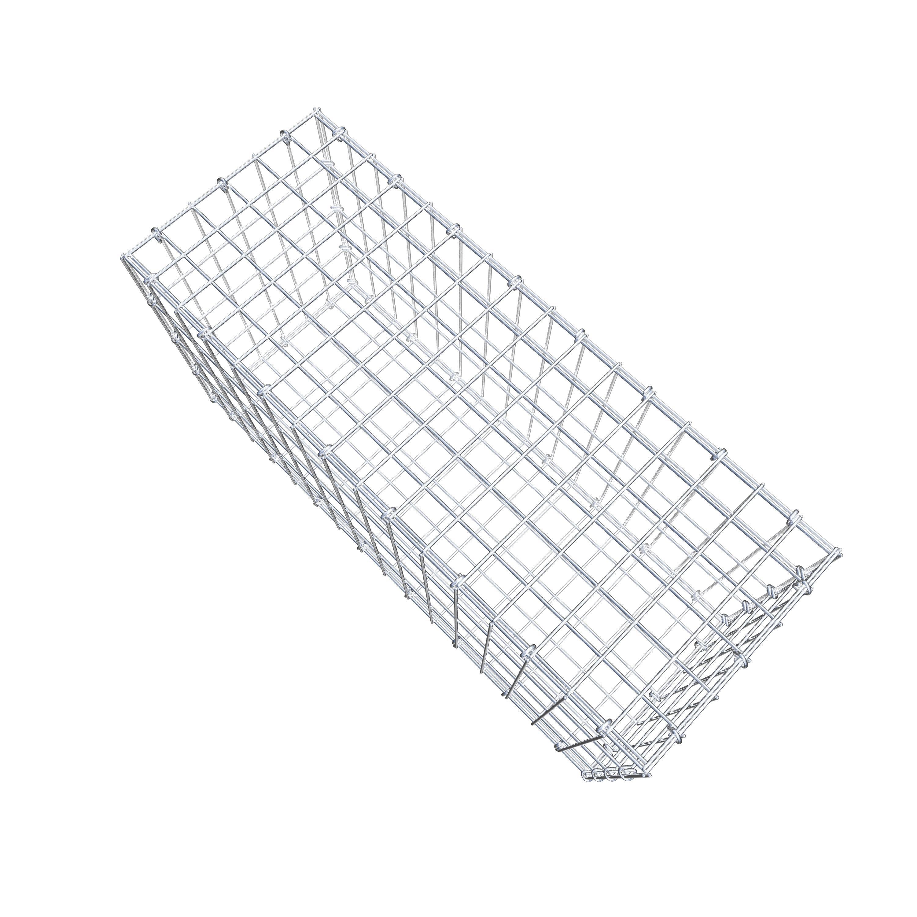 Gabião 80 cm x 40 cm x 30 cm (C x A x P), malhagem 5 cm x 10 cm, anel C