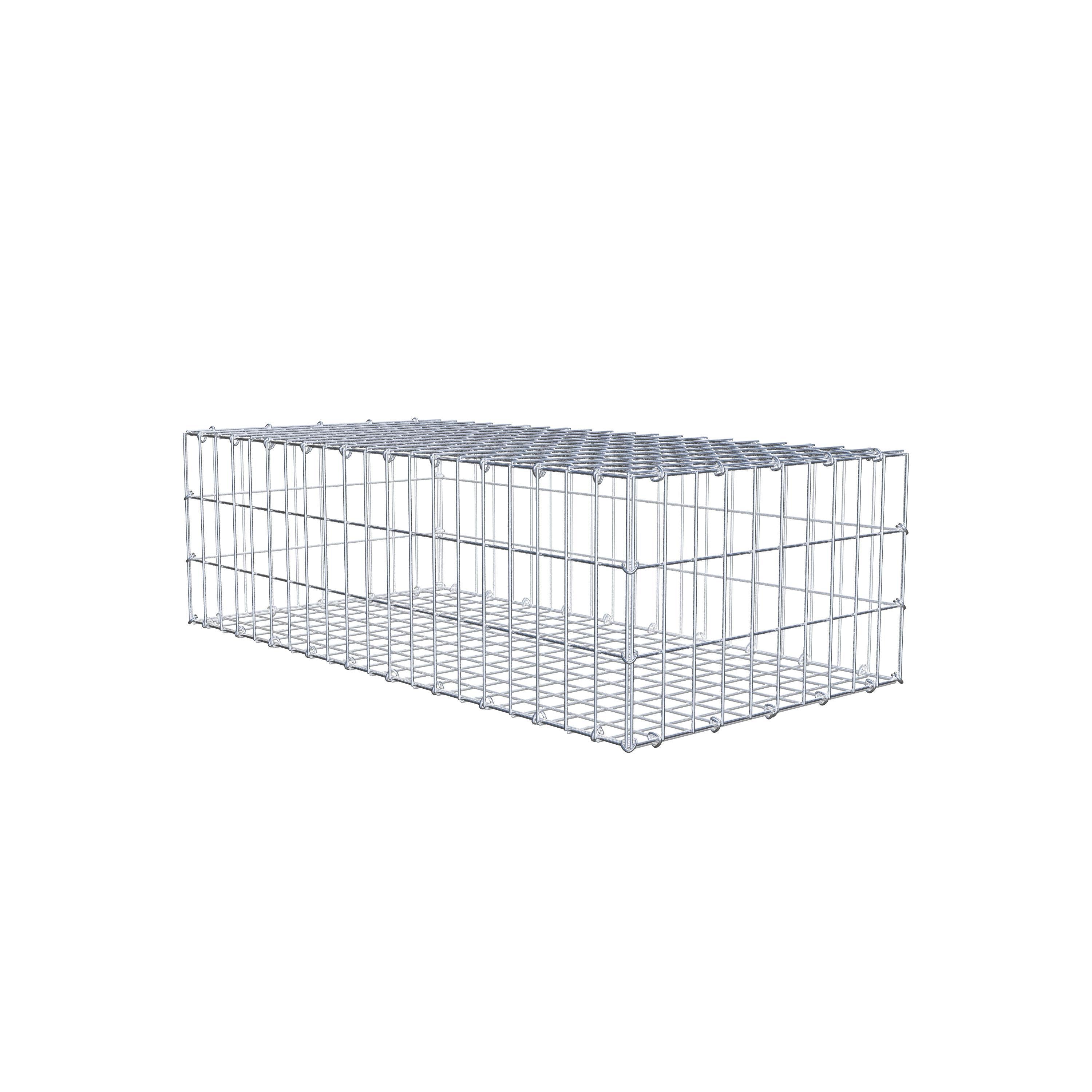 Schanskorf 100 cm x 30 cm x 50 cm (L x H x D), maaswijdte 5 cm x 10 cm, C-ring