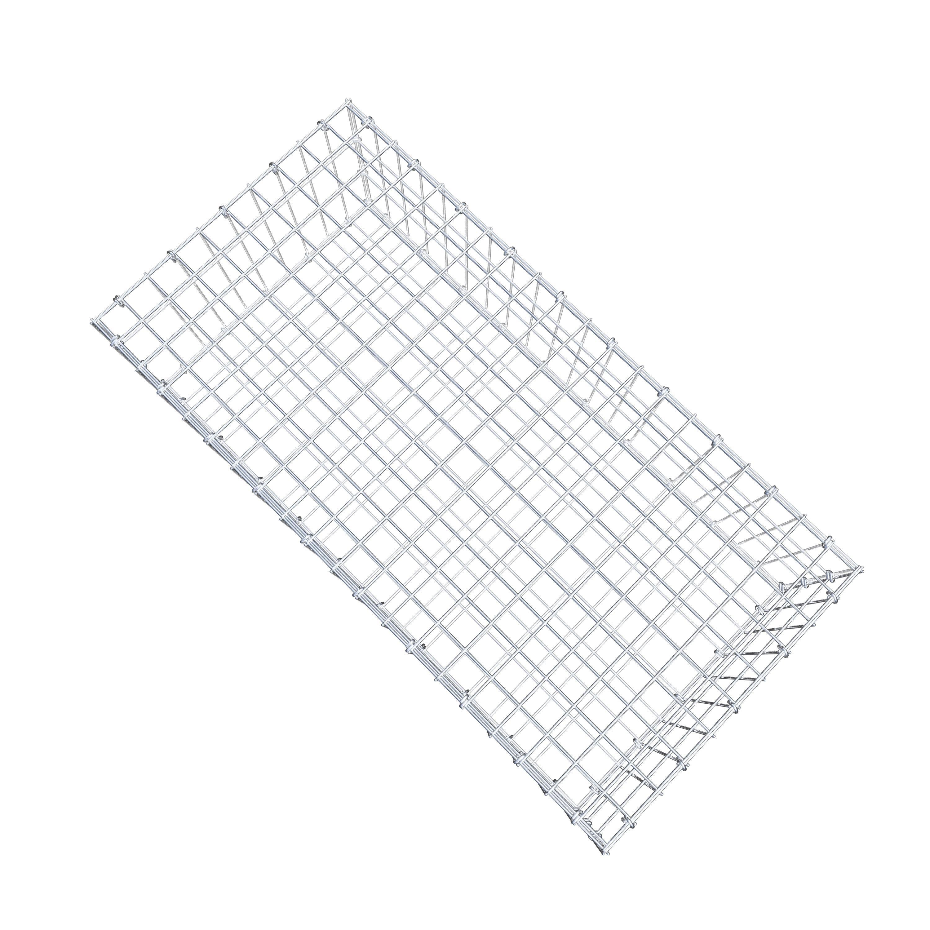 Schanskorf 100 cm x 30 cm x 50 cm (L x H x D), maaswijdte 5 cm x 10 cm, C-ring