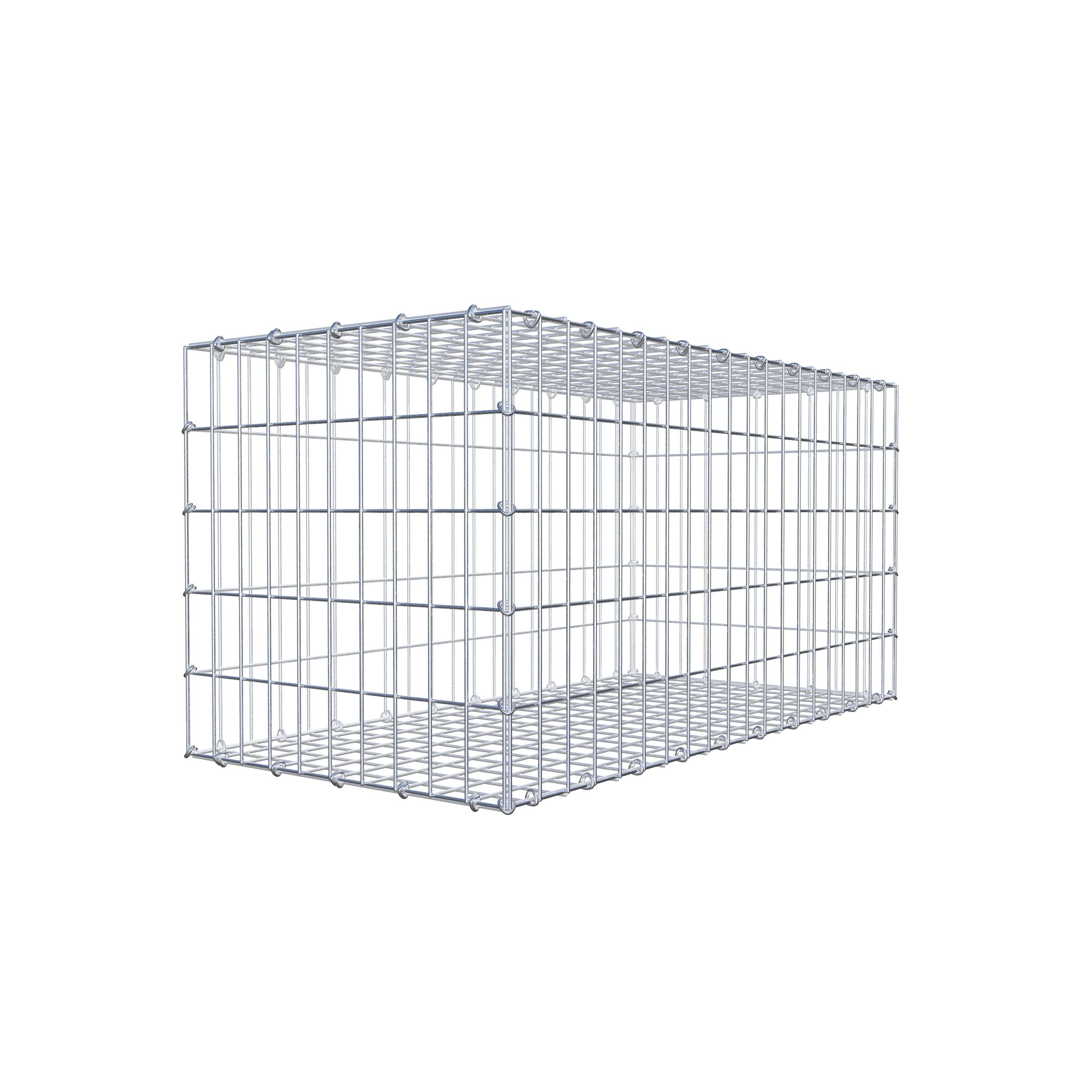 Gabião 100 cm x 50 cm x 50 cm (C x A x P), malhagem 5 cm x 10 cm, anel C