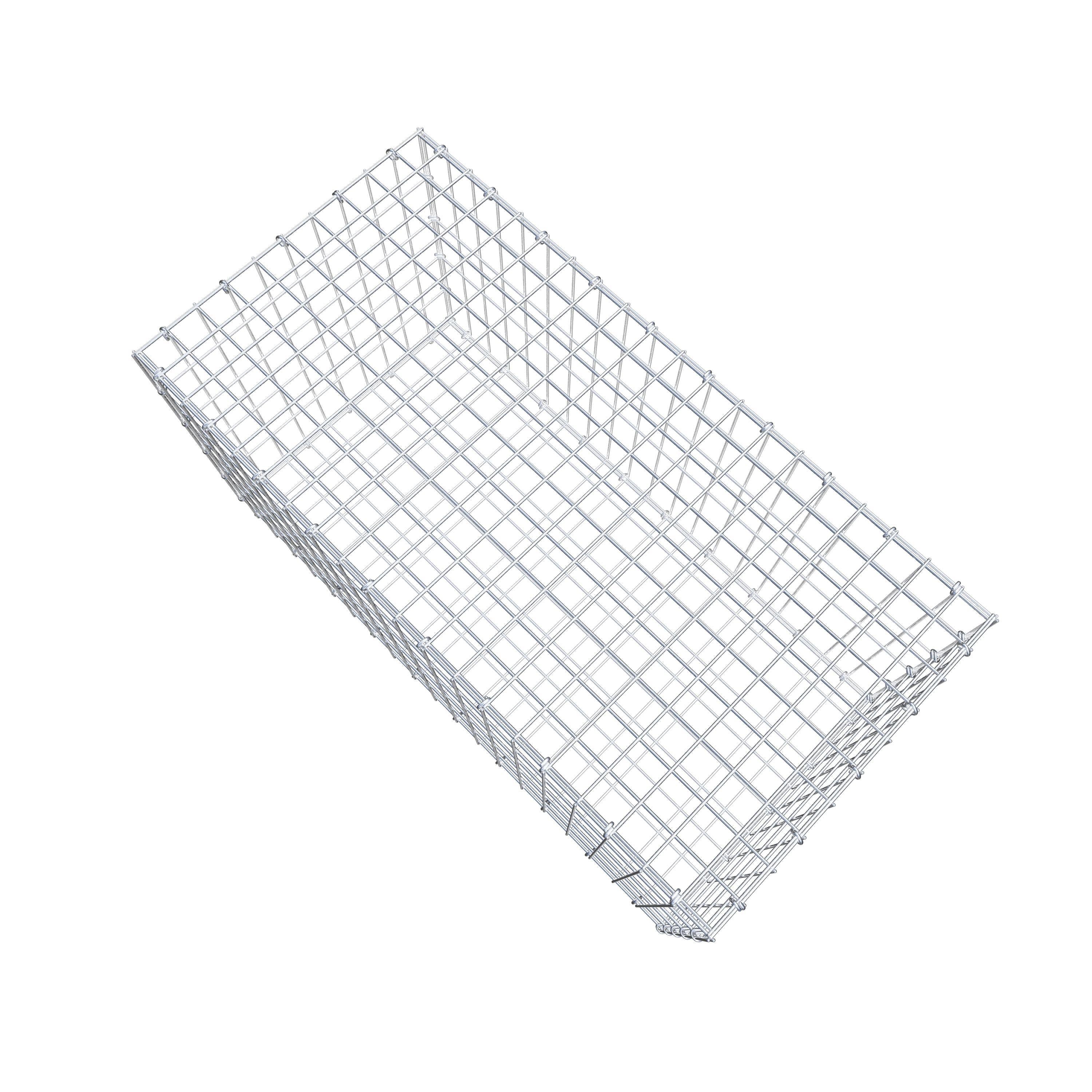 Gabião 100 cm x 50 cm x 50 cm (C x A x P), malhagem 5 cm x 10 cm, anel C